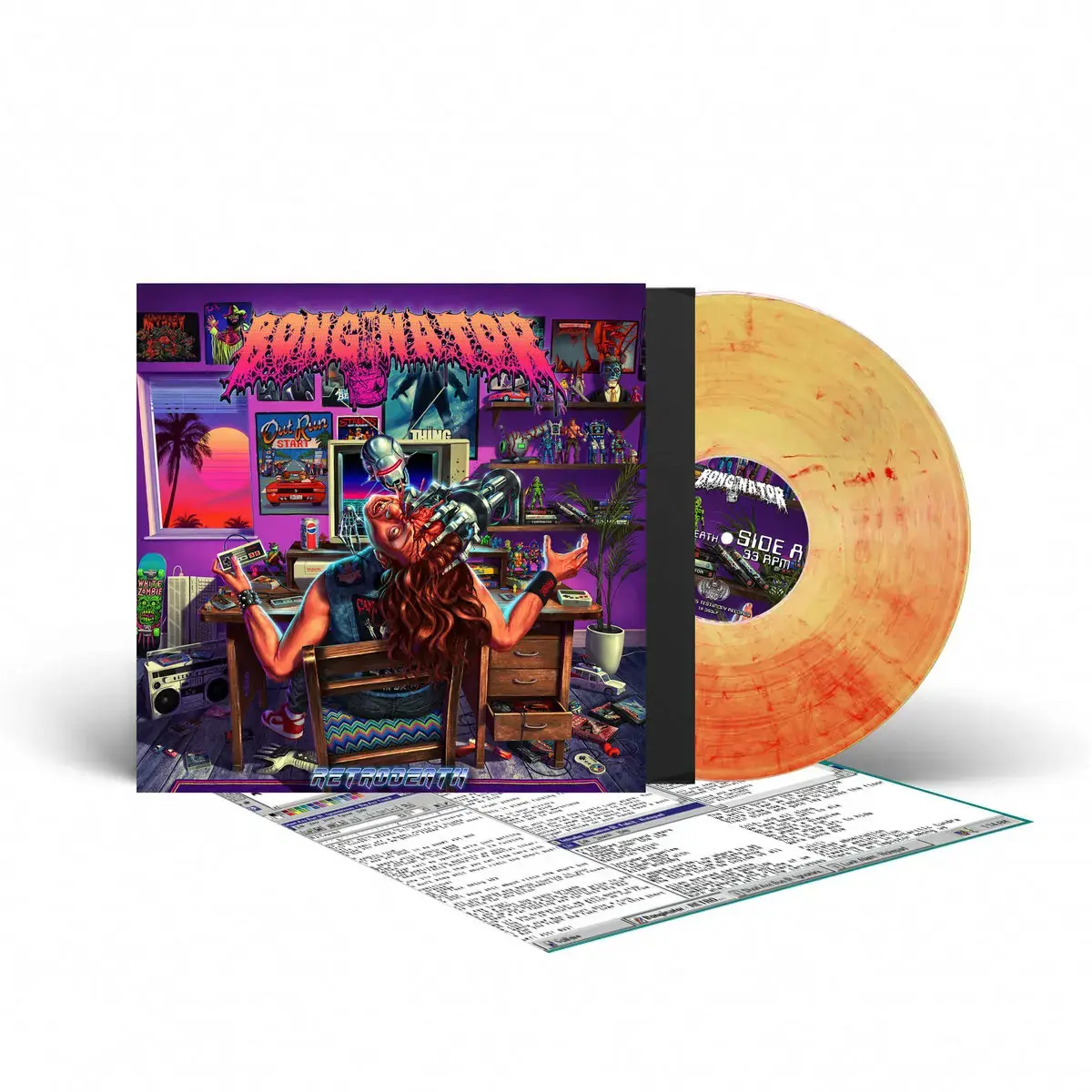 BONGINATOR - Retrodeath · YELOW/RED LP (Death Metal Vinyl) · Picture 2