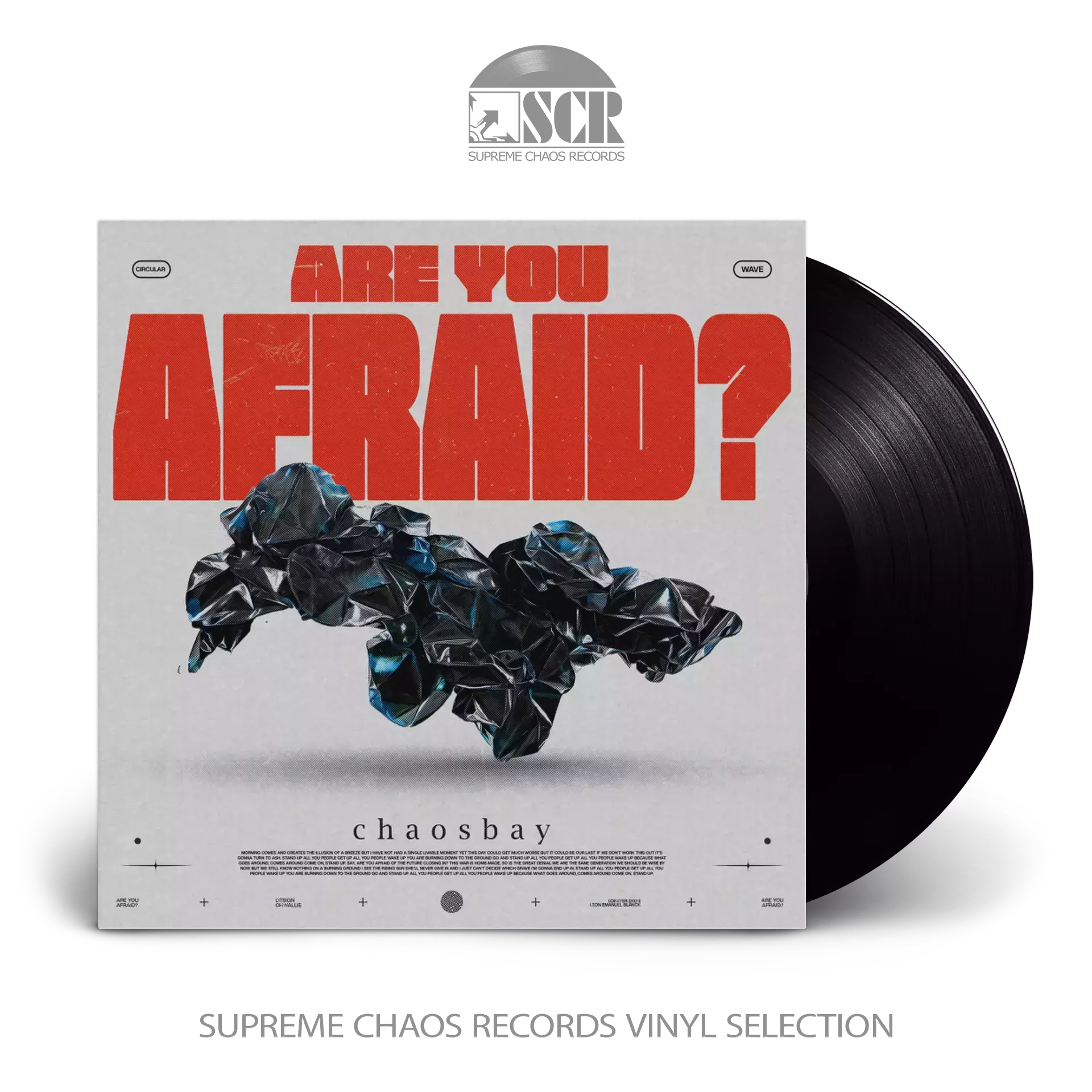 CHAOSBAY · Are You Afraid? | BLACK LP CHAOSBAY · Are You Afraid? | BLACK LP (Progressive Metalcore Vinyl)