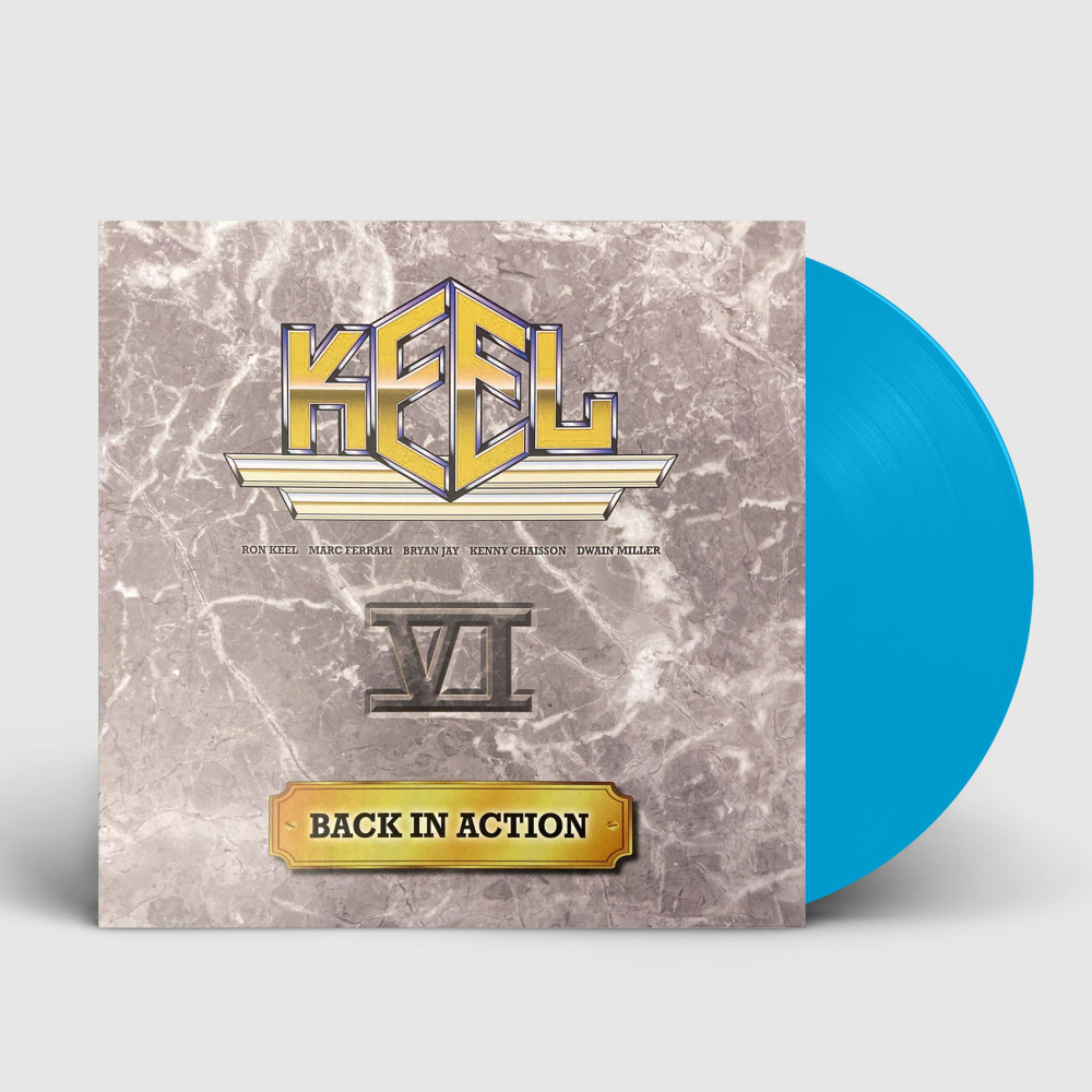 KEEL - Back In Action · BLUE LP (Heavy Metal Vinyl)