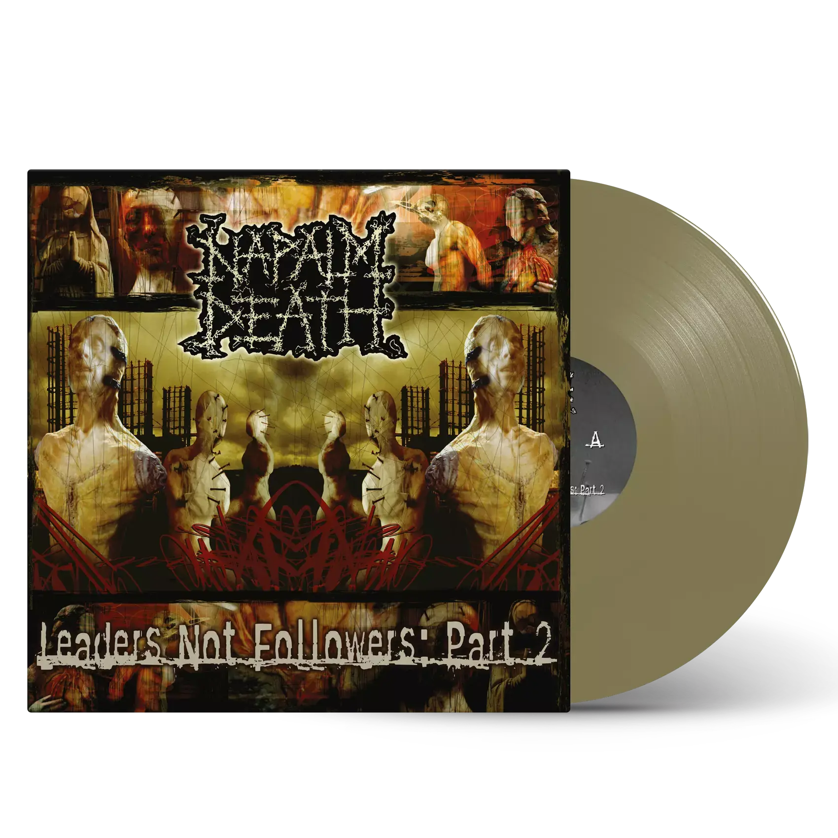 NAPALM DEATH · Leaders Not Followers: Part 2 | GOLDEN LP NAPALM DEATH · Leaders Not Followers: Part 2 | GOLDEN LP (Grindcore Vinyl)