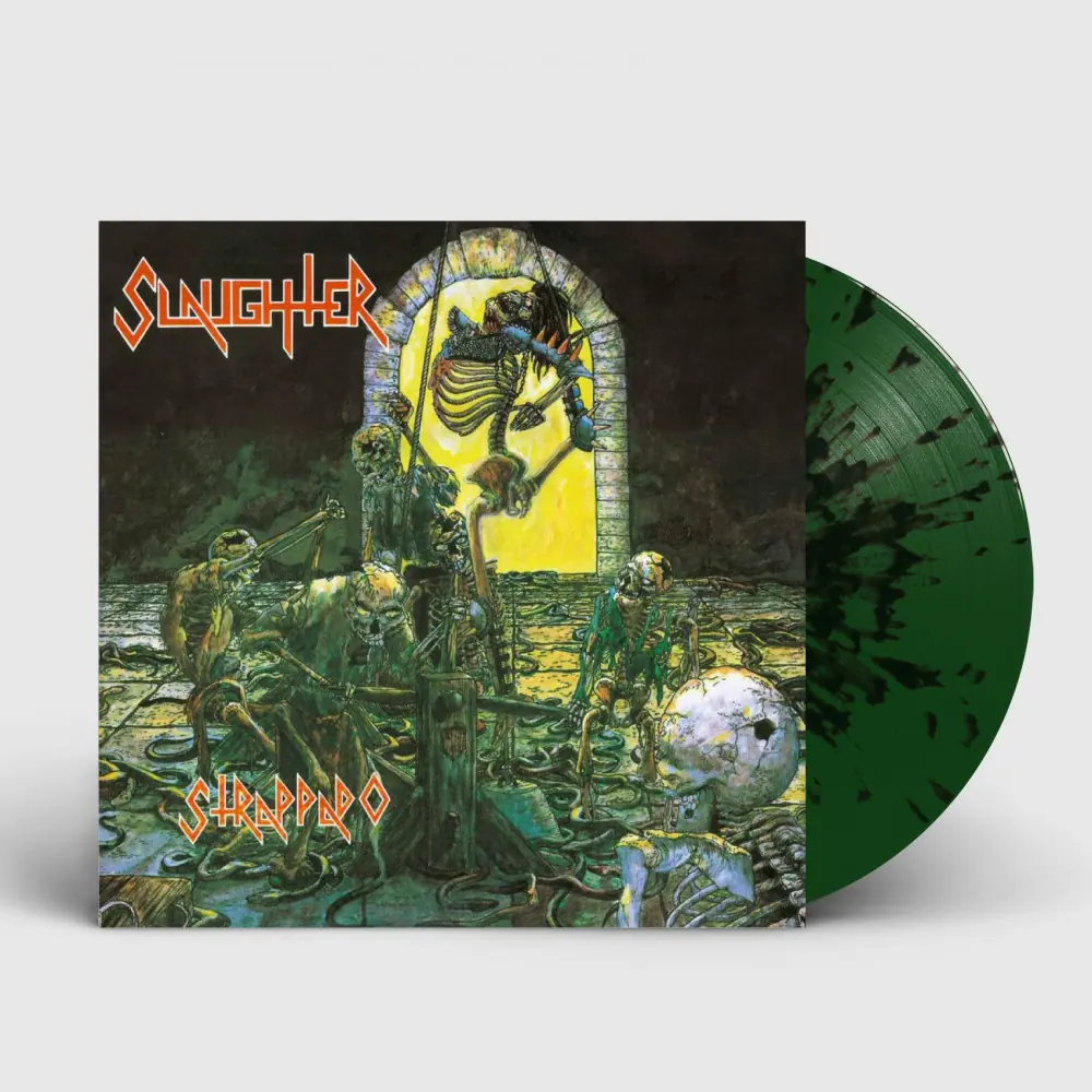 SLAUGHTER - Strappado · SWAMP GREEN SPLATTER LP (Death Metal Vinyl)