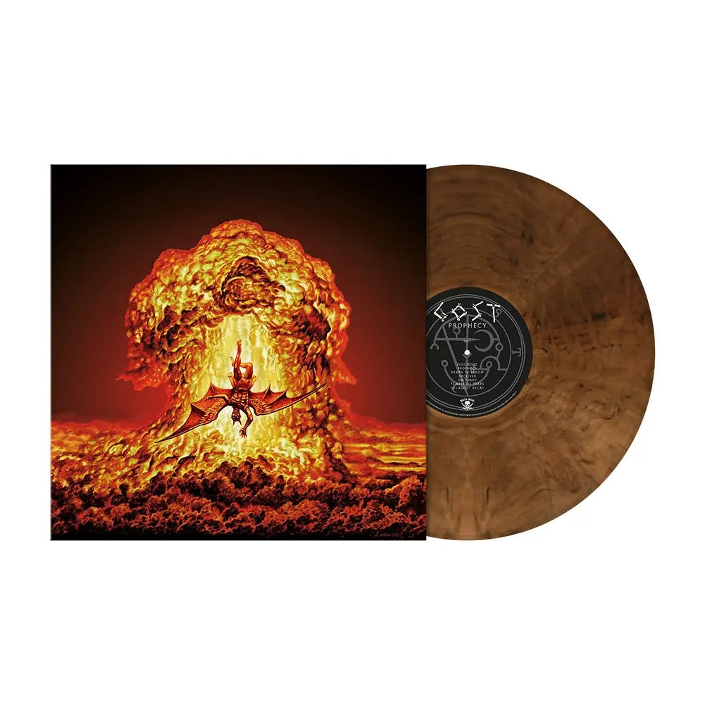 GOST - Prophecy · BEIGE BROWN/BLACK SMOKE MARBLED LP GOST - Prophecy · BEIGE BROWN/BLACK SMOKE MARBLED LP (Dark Wave Vinyl)