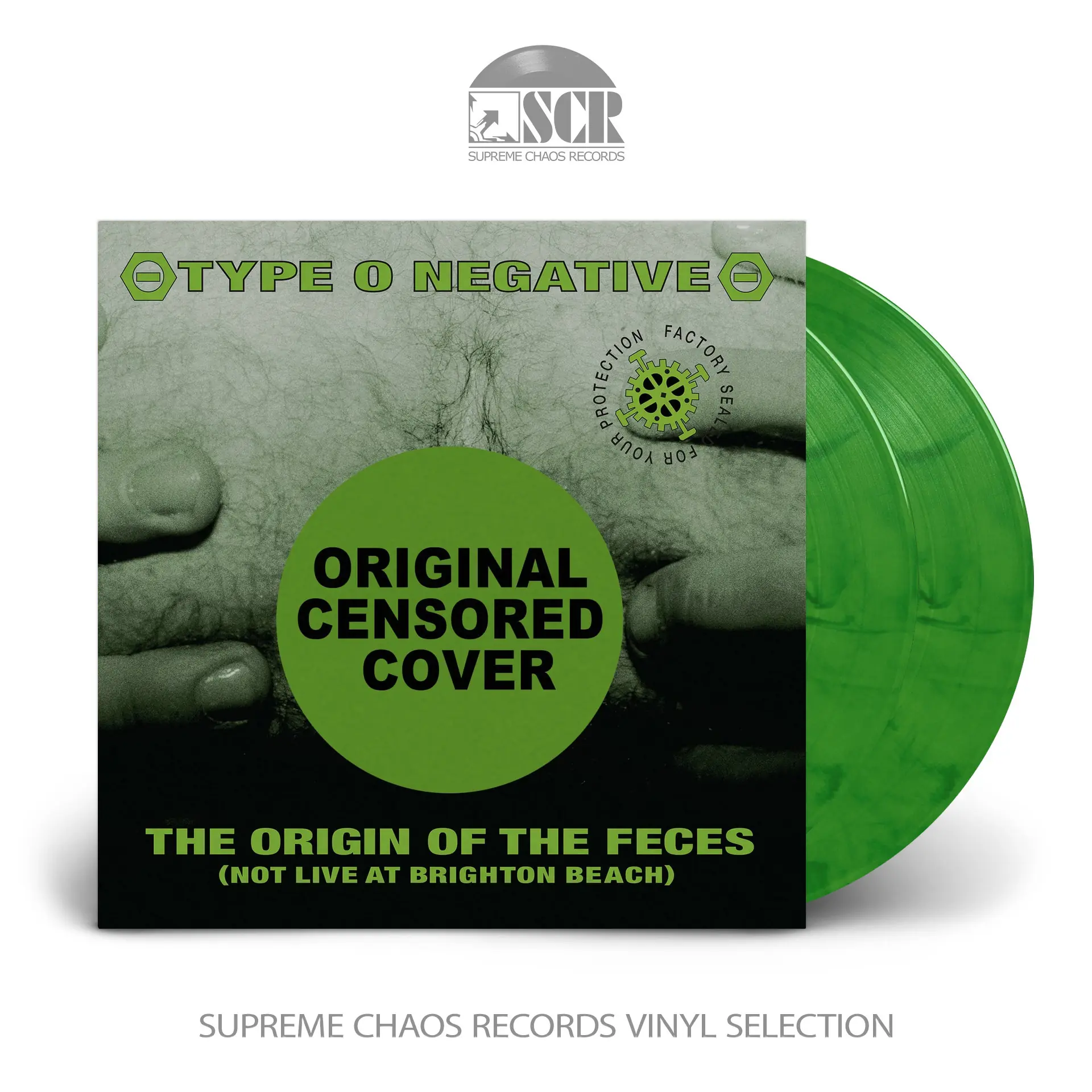 TYPE O NEGATIVE - The Origin Of The Feces · DELUXE GREEN/BLACK 2LP TYPE O NEGATIVE - The Origin Of The Feces · DELUXE GREEN/BLACK 2LP (Gothic Metal Vinyl)