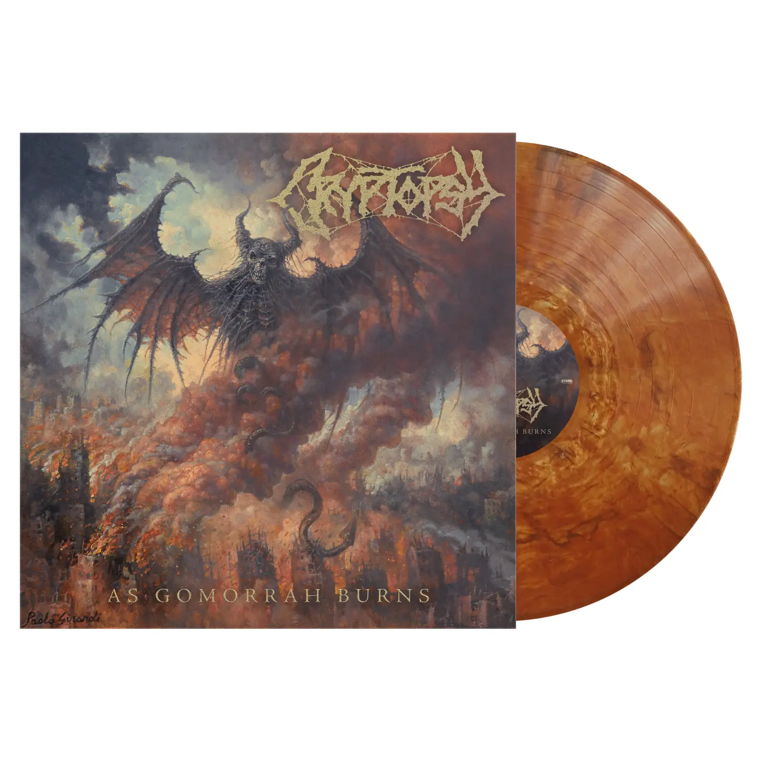 CRYPTOPSY - As Gomorrah Burns · COPPER LP CRYPTOPSY - As Gomorrah Burns · COPPER LP (Death Metal Vinyl)