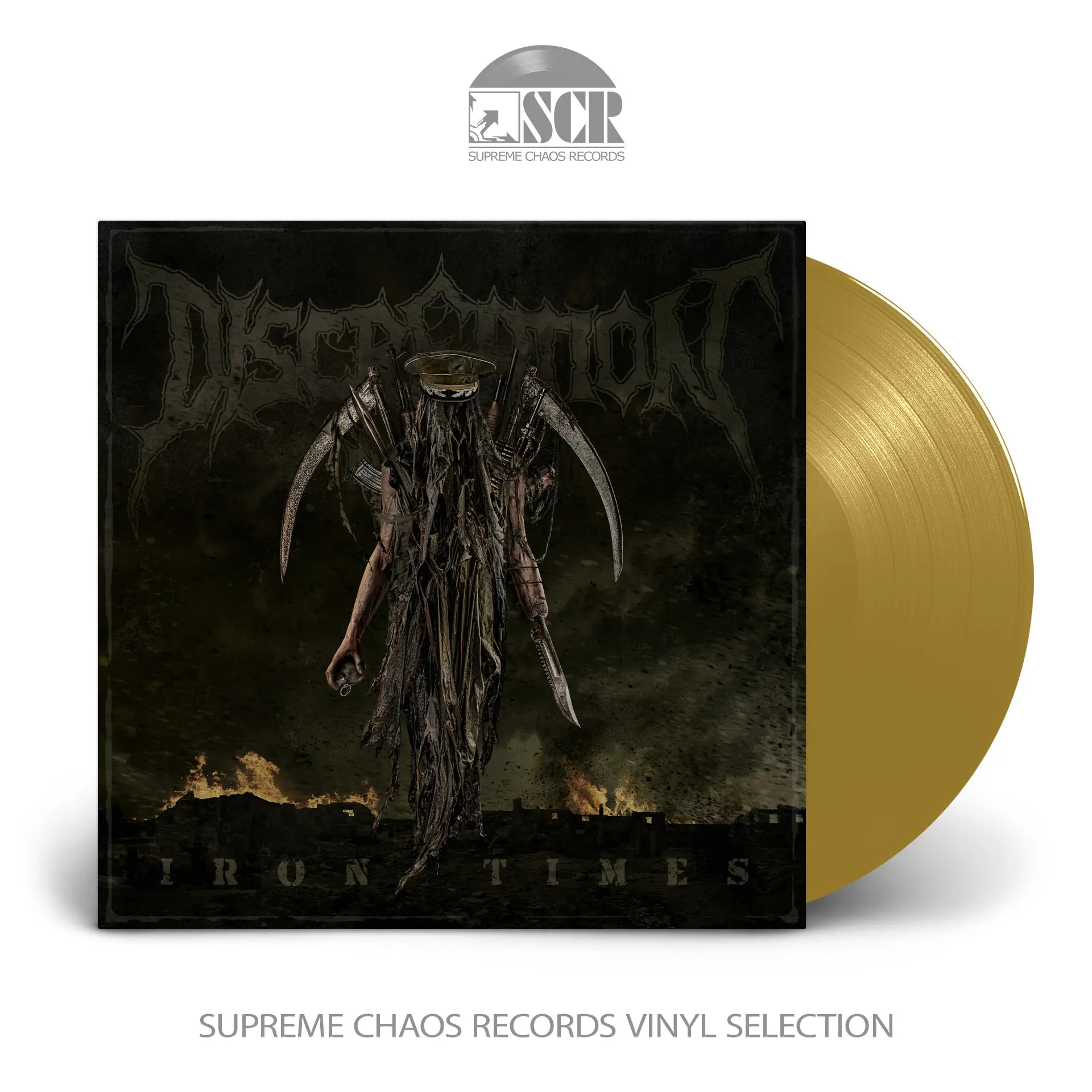 DISCREATION - Iron Times · GOLD LP (Death Metal Vinyl)