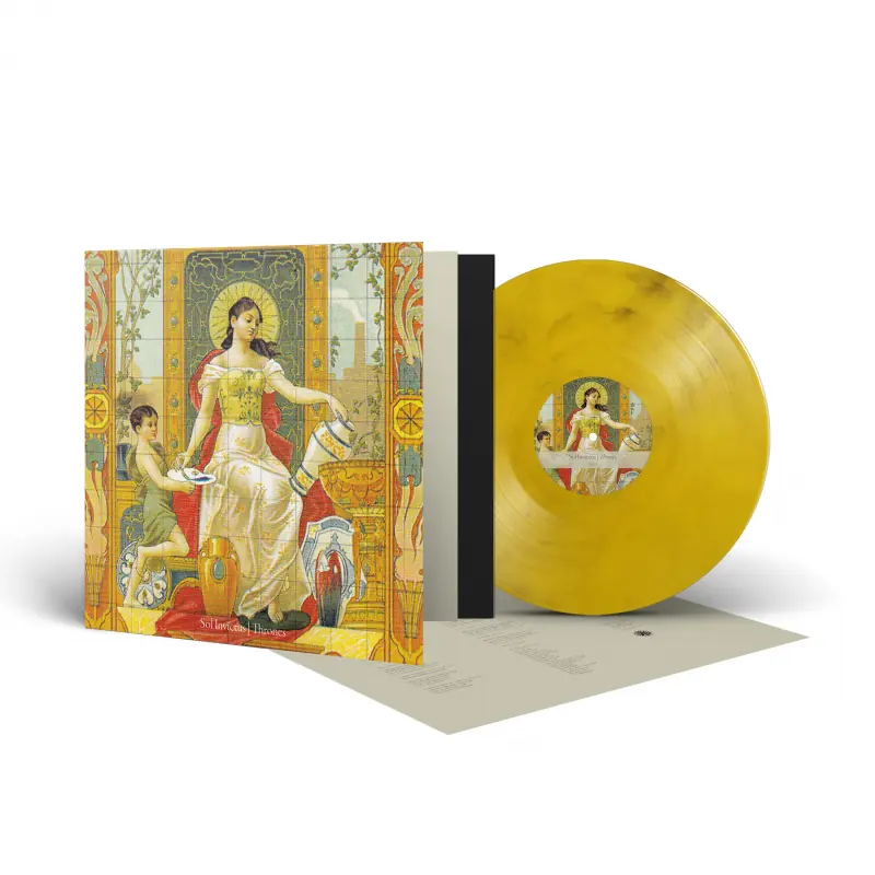SOL INVICTUS - Thrones · CRYSTAL CLEAR/YELLOW/BLACK MARBLED LP (Neofolk Vinyl)