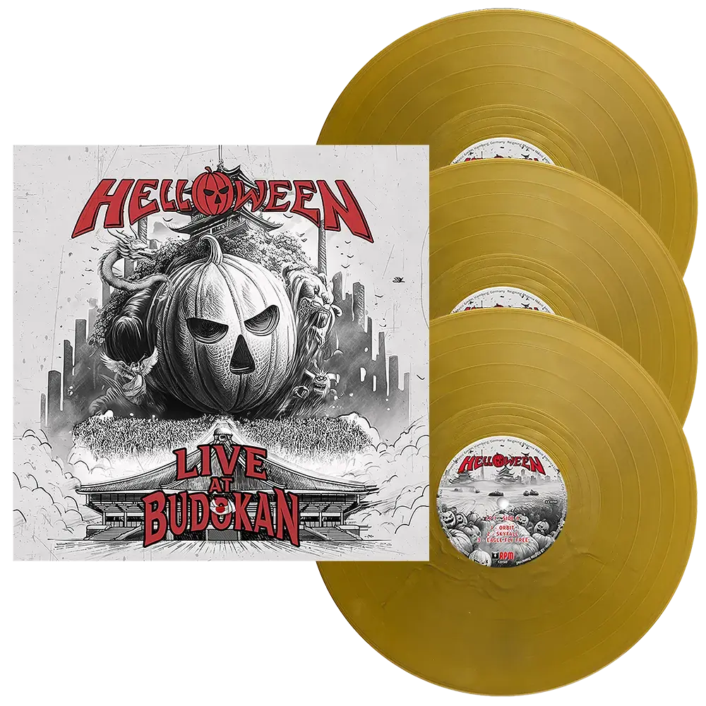 HELLOWEEN - Live At Budokan · GOLDEN 3LP