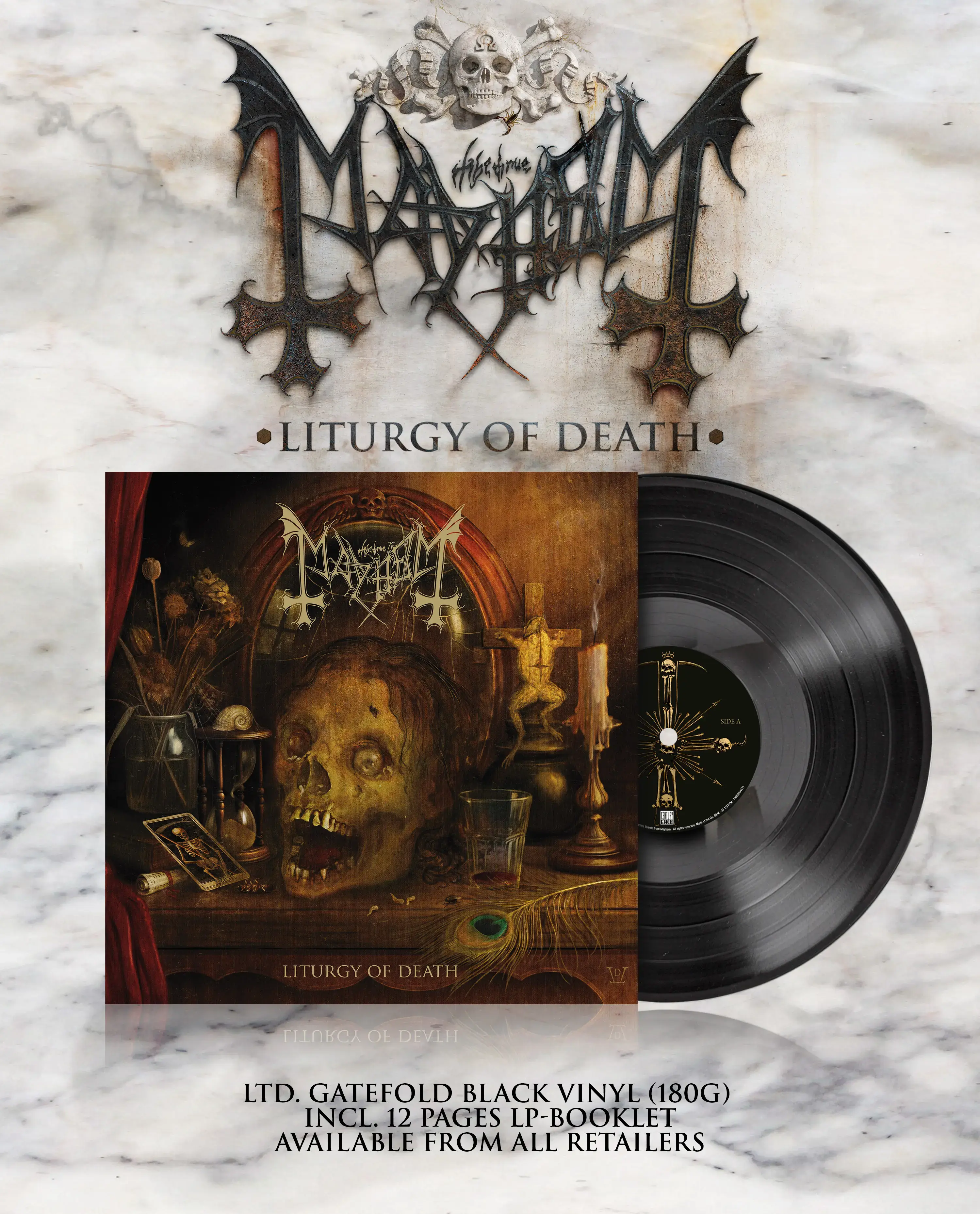 MAYHEM · Liturgy Of Death | BLACK LP MAYHEM · Liturgy Of Death | BLACK LP (Black Metal Vinyl)