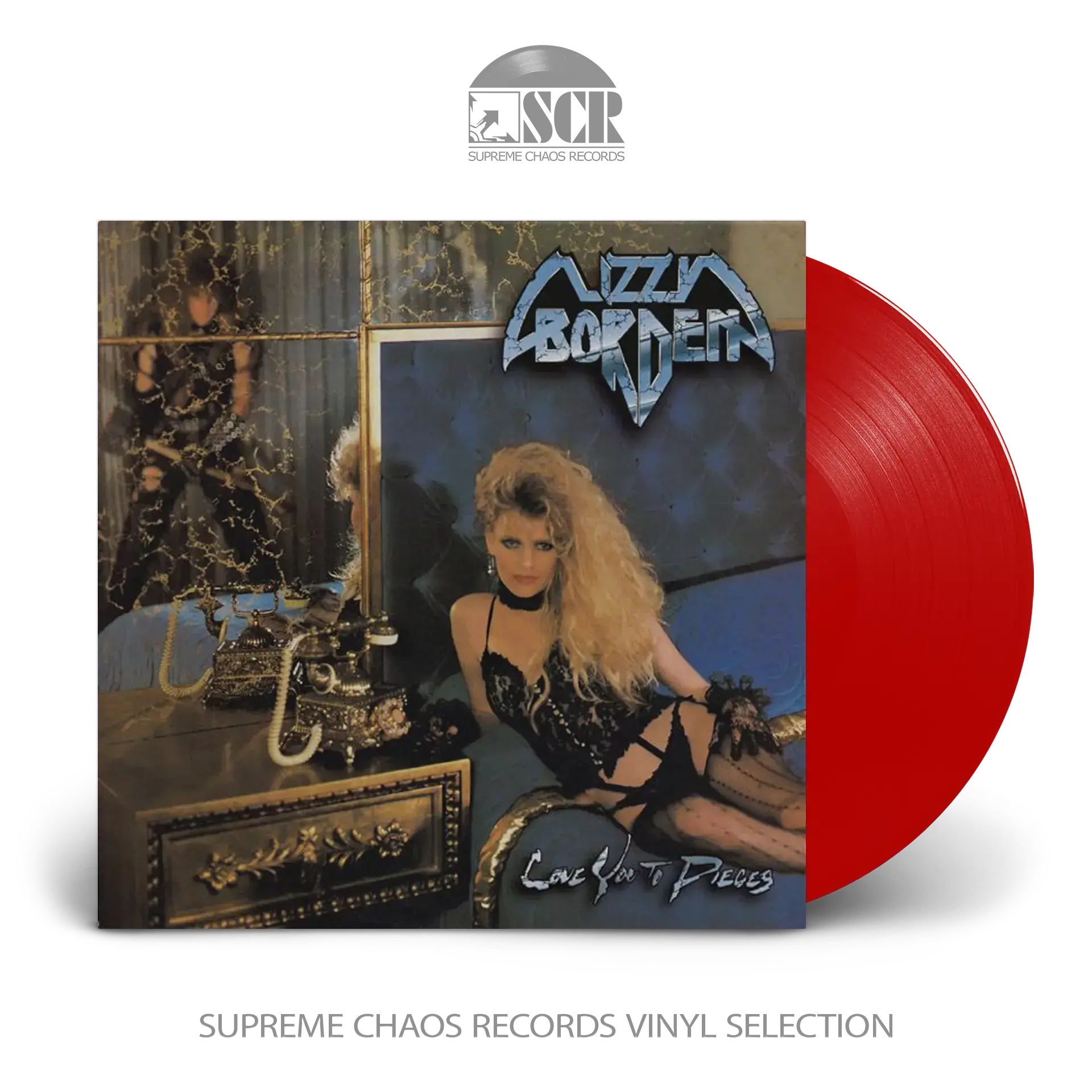 LIZZY BORDEN - Love You To Pieces · LIPSTICK RED LP (Heavy Metal Vinyl)