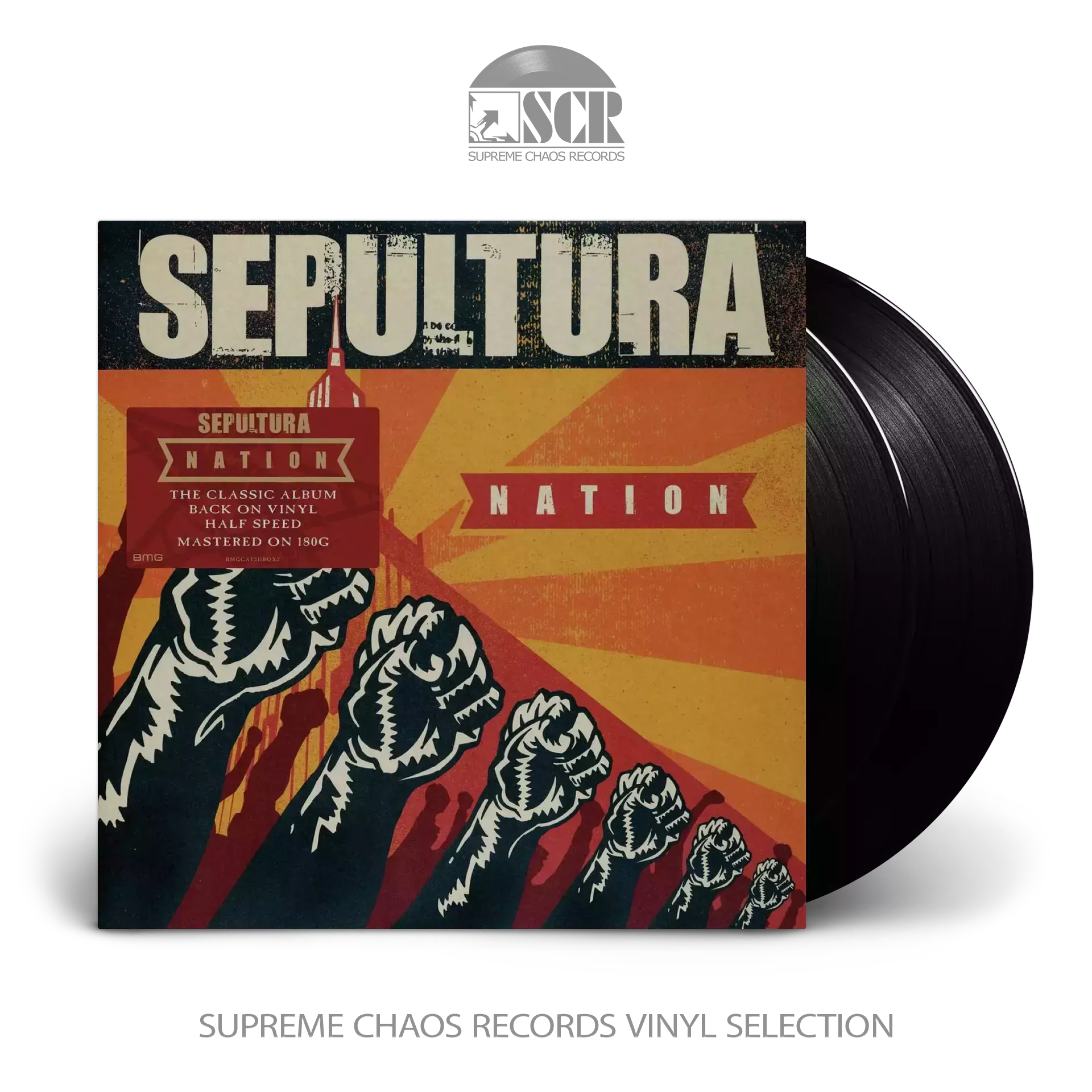 SEPULTURA - Nation (Half Speed Mastering) · BLACK DLP SEPULTURA - Nation (Half Speed Mastering) · BLACK DLP (Thrash Metal Vinyl)