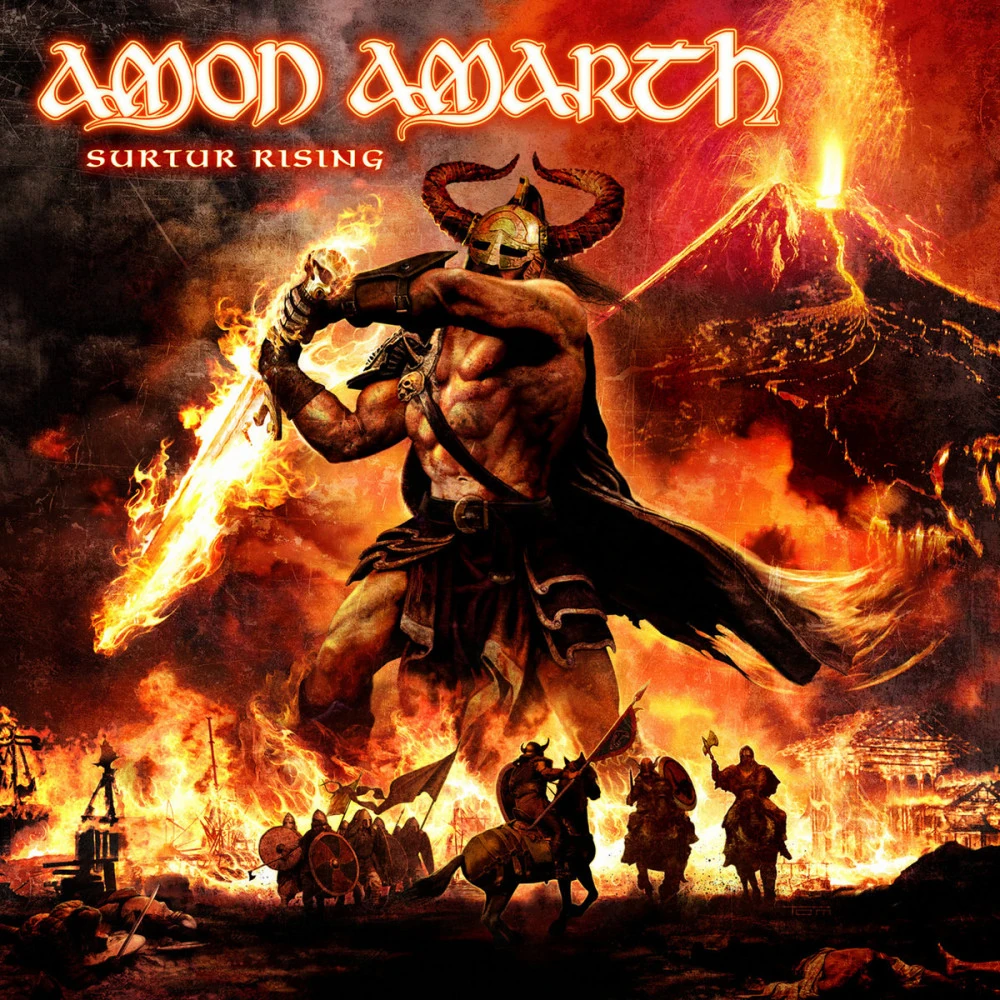 AMON AMARTH · Surtur Rising | SUN YELLOW MARBLED LP (Death Metal Vinyl) · Picture 1