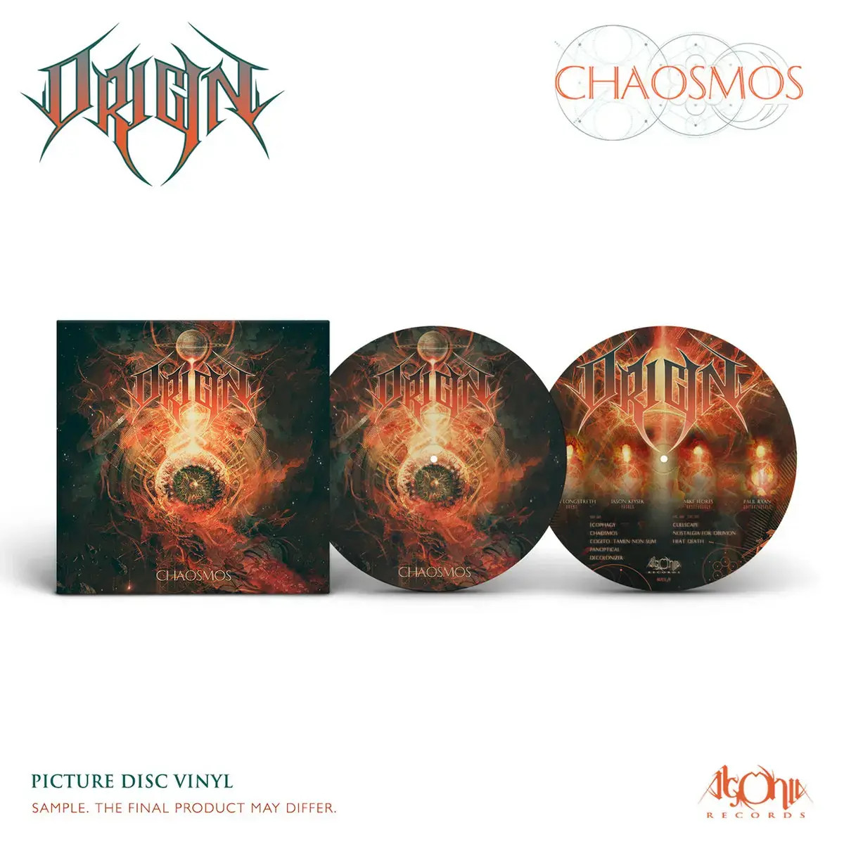 ORIGIN · Chaosmos | PICTURE DISC LP ORIGIN · Chaosmos | PICTURE DISC LP (Brutal Death Metal/Technical Death Metal Vinyl)