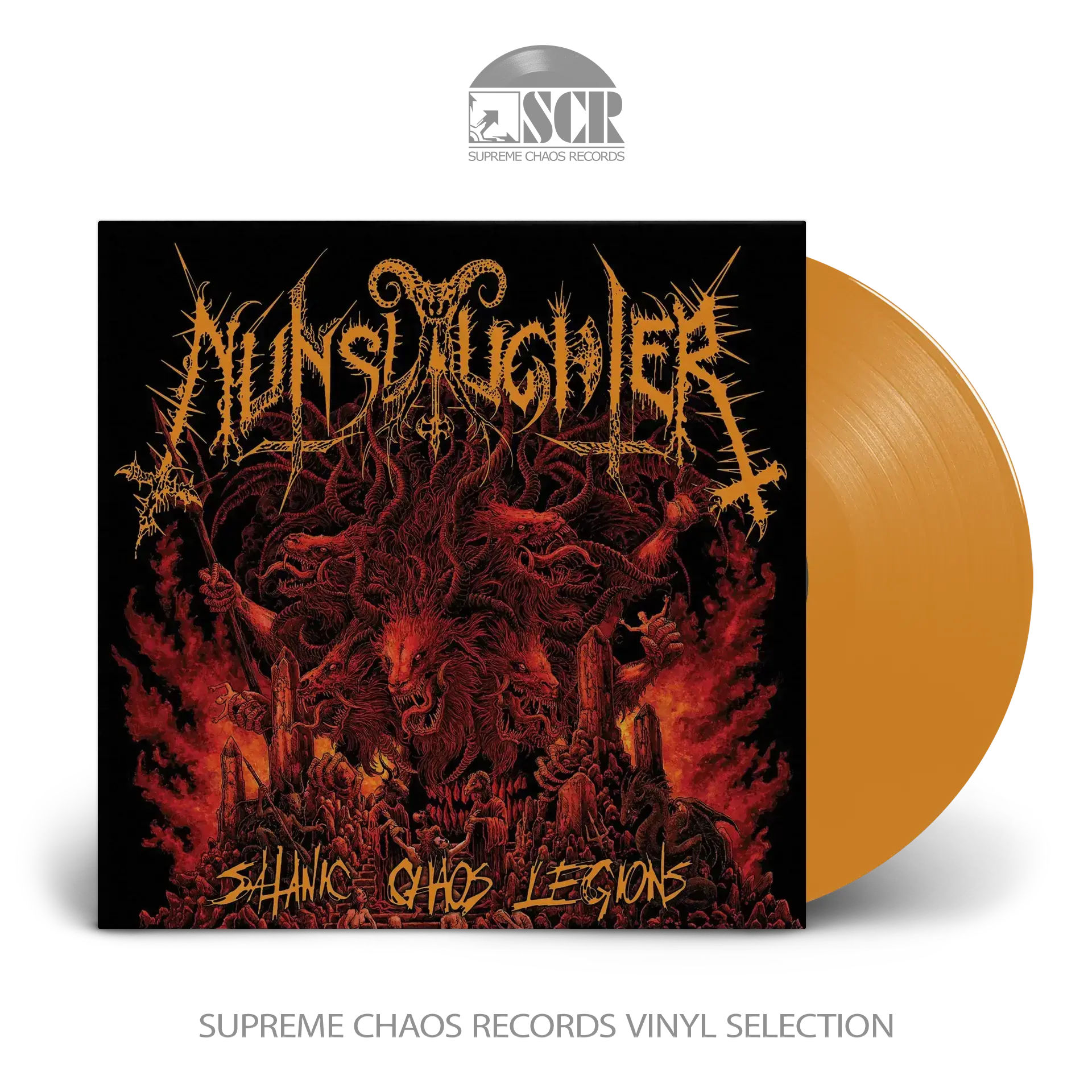 NUNSLAUGHTER · Satanic Chaos Legions | ORANGE LP (Death Metal/Black Metal/Thrash Metal Vinyl)