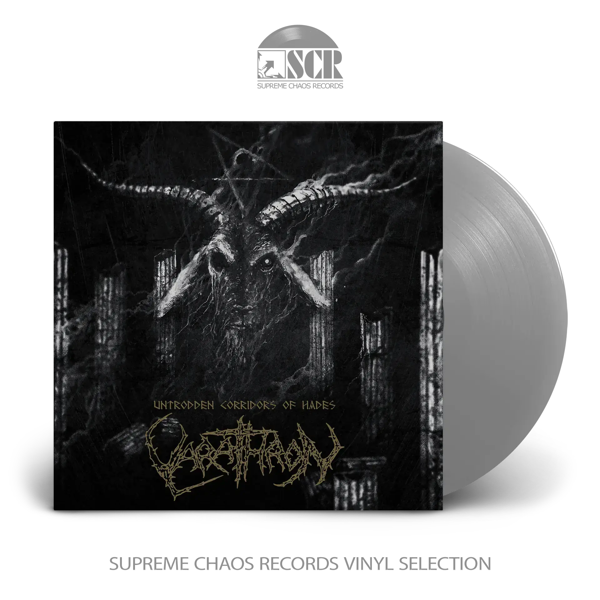 VARATHRON - Untrodden Corridors Of Hades · SILVER LP VARATHRON - Untrodden Corridors Of Hades · SILVER LP (Black Metal Vinyl)