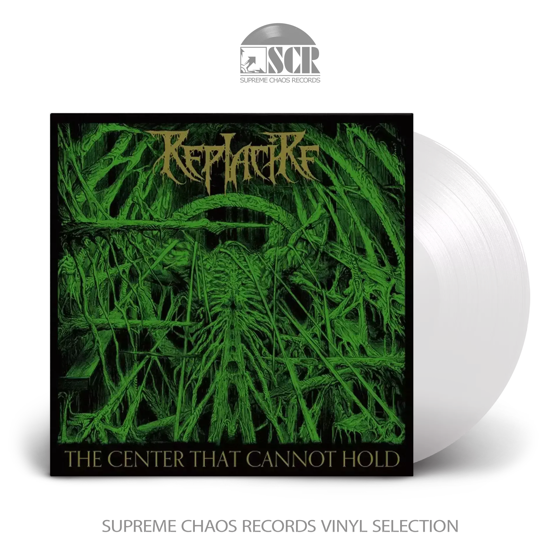 REPLACIRE · The Center That Cannot Hold | CRYSTAL CLEAR LP (Technical Death Metal Vinyl)