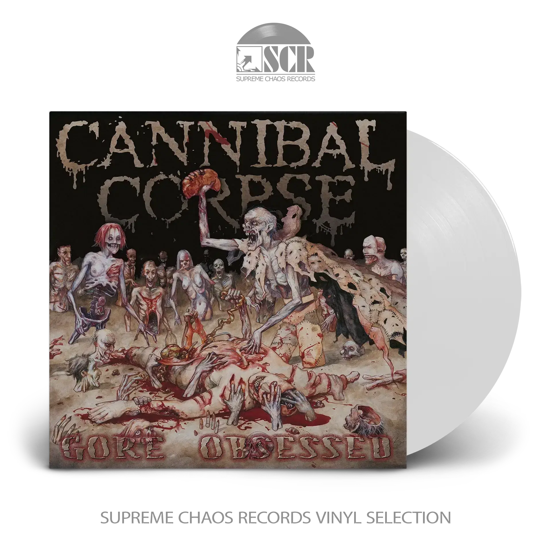 CANNIBAL CORPSE · Gore Obsessed | WHITE LP CANNIBAL CORPSE · Gore Obsessed | WHITE LP (Death Metal Vinyl)