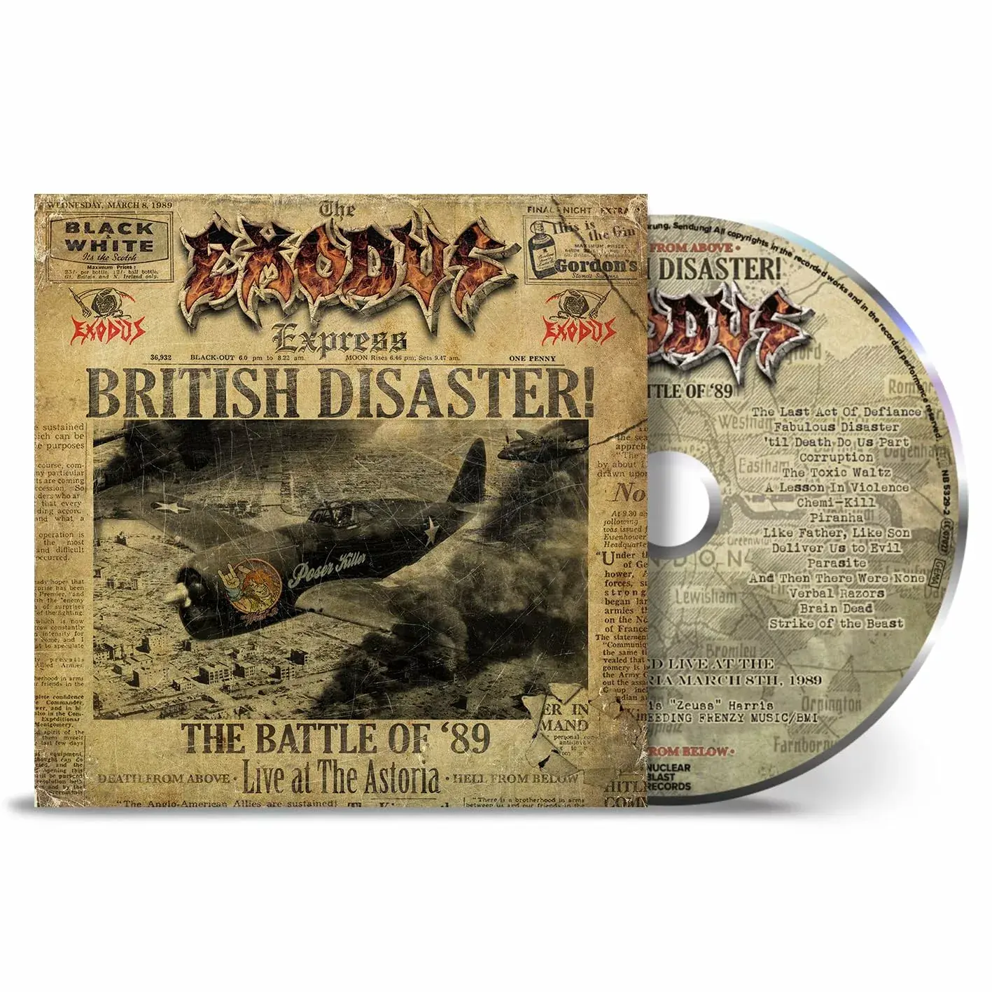 EXODUS · British Disaster: The Battle of '89 (Live At The Astoria) | CD EXODUS · British Disaster: The Battle of '89 (Live At The Astoria) | CD (Thrash Metal CDs)