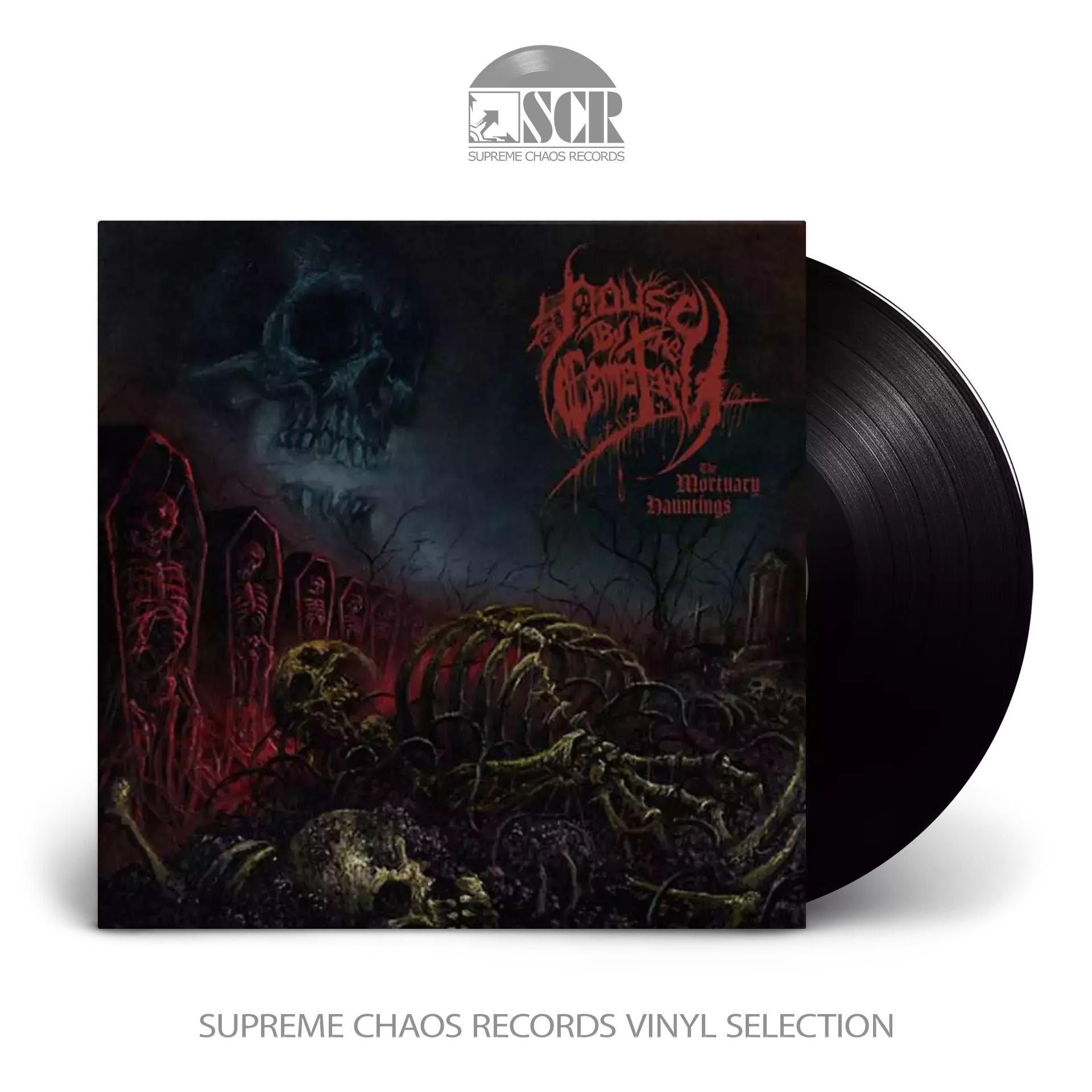 HOUSE BY THE CEMETARY - The Mortuary Hauntings · BLACK LP HOUSE BY THE CEMETARY - The Mortuary Hauntings · BLACK LP (Death Metal Vinyl)