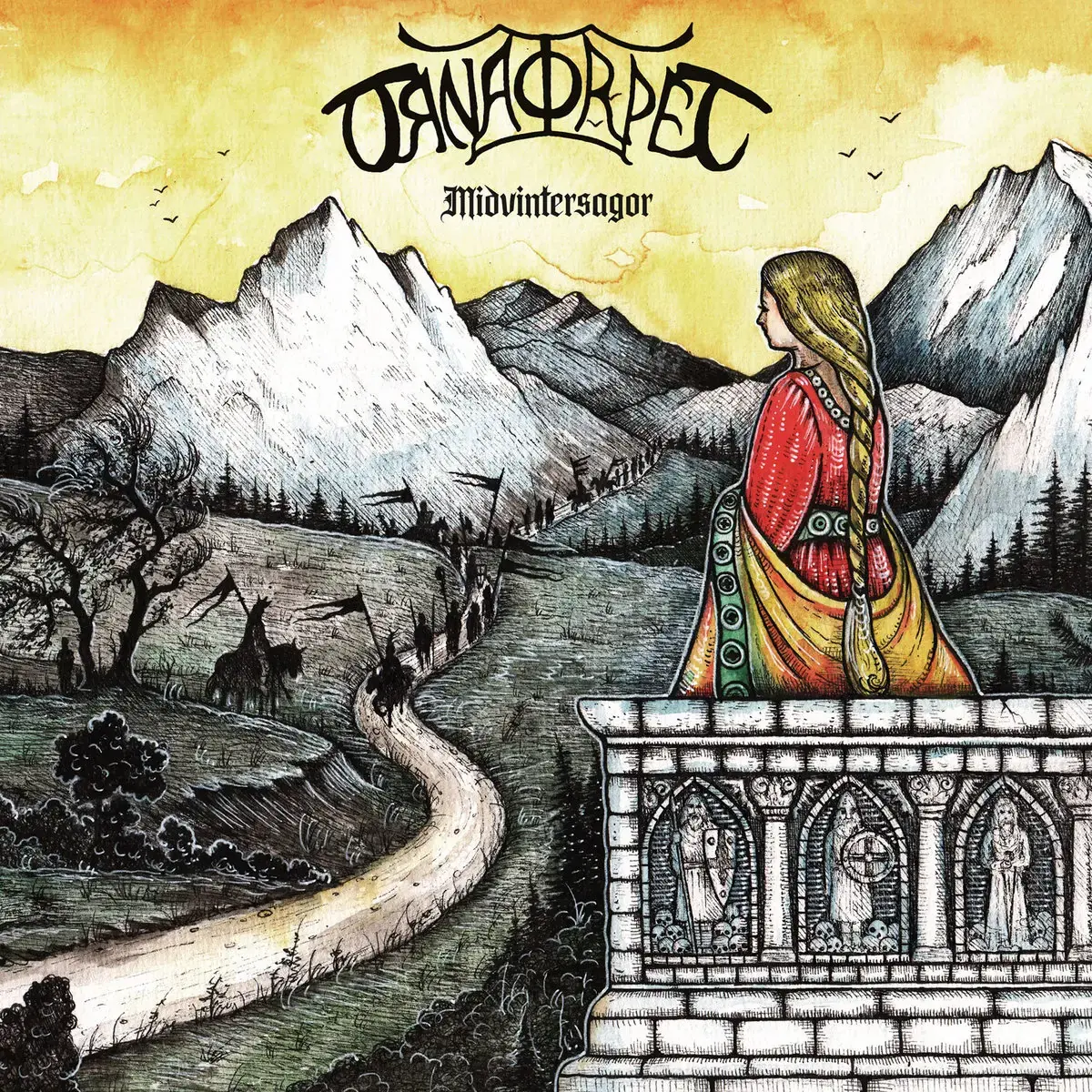 ÖRNATORPET - Midvintersagor · ORANGE/RED MARBLED LP (Dungeon Synth Vinyl) · Picture 1