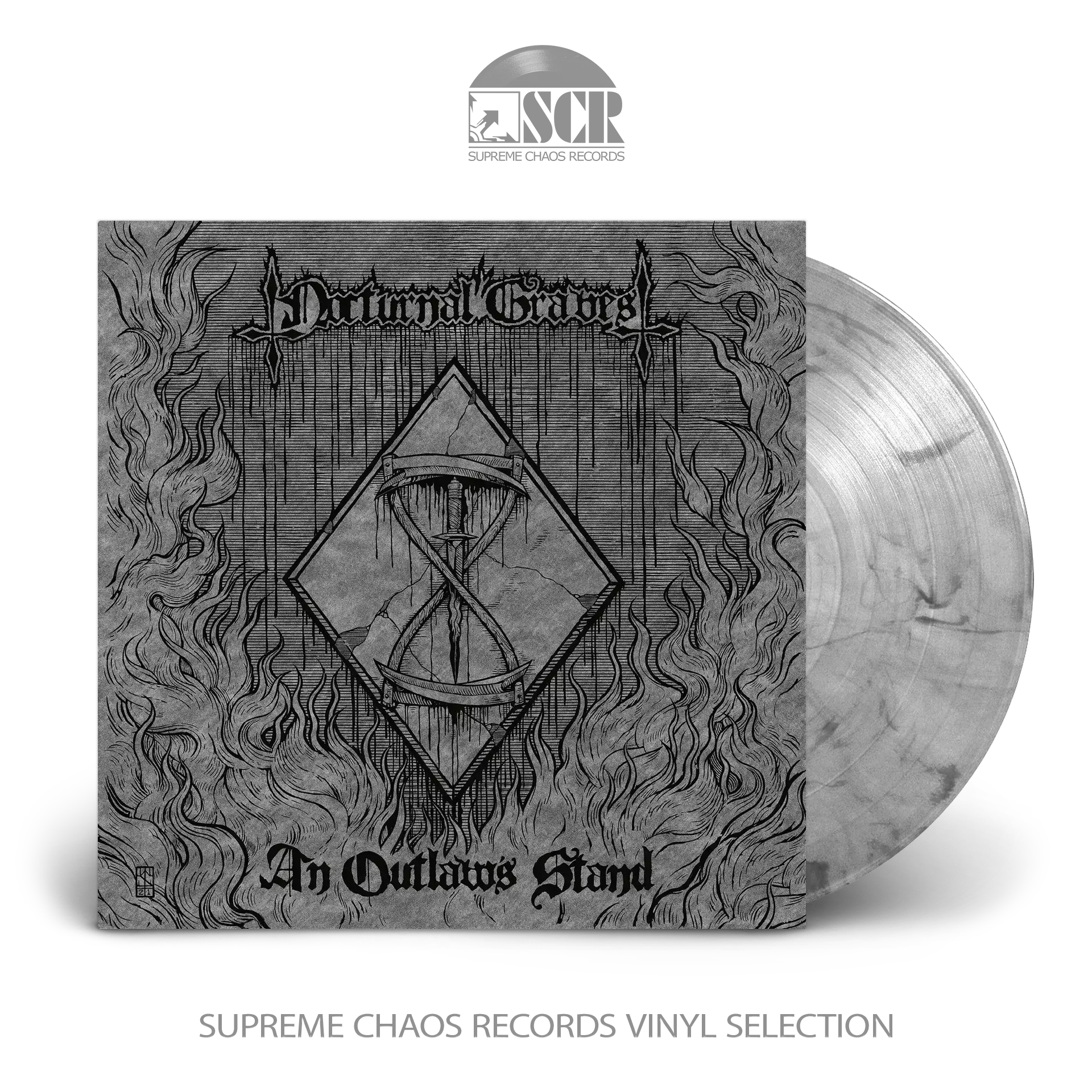 NOCTURNAL GRAVES - An Outlaw's Stand · CLEAR/BLACK LP