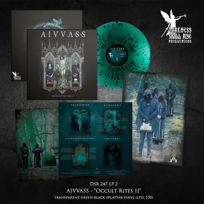 AIVVASS · Occult Rites II | GREEN/BLACK LP AIVVASS · Occult Rites II | GREEN/BLACK LP (Doom Metal Vinyl)