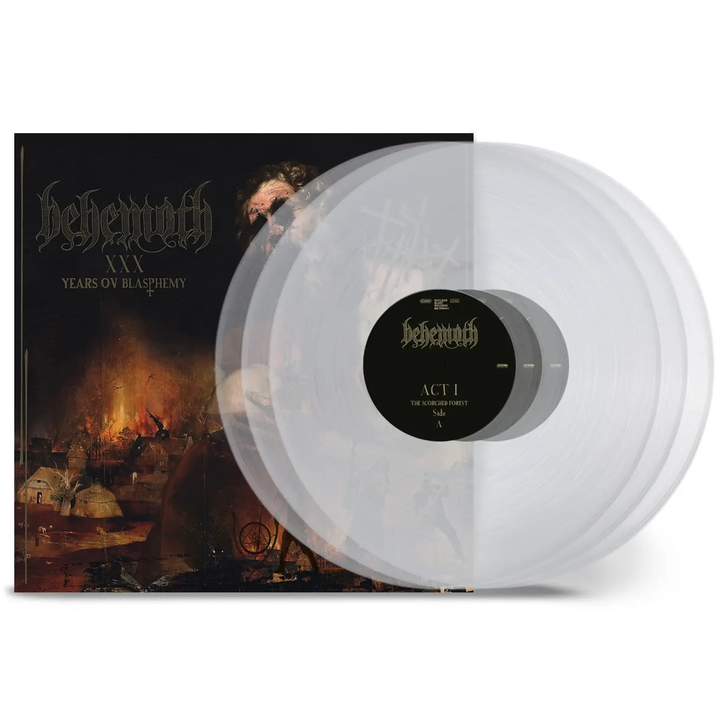 BEHEMOTH - XXX Years Ov Blasphemy · CRYSTAL CLEAR 3LP (Death Metal Vinyl)