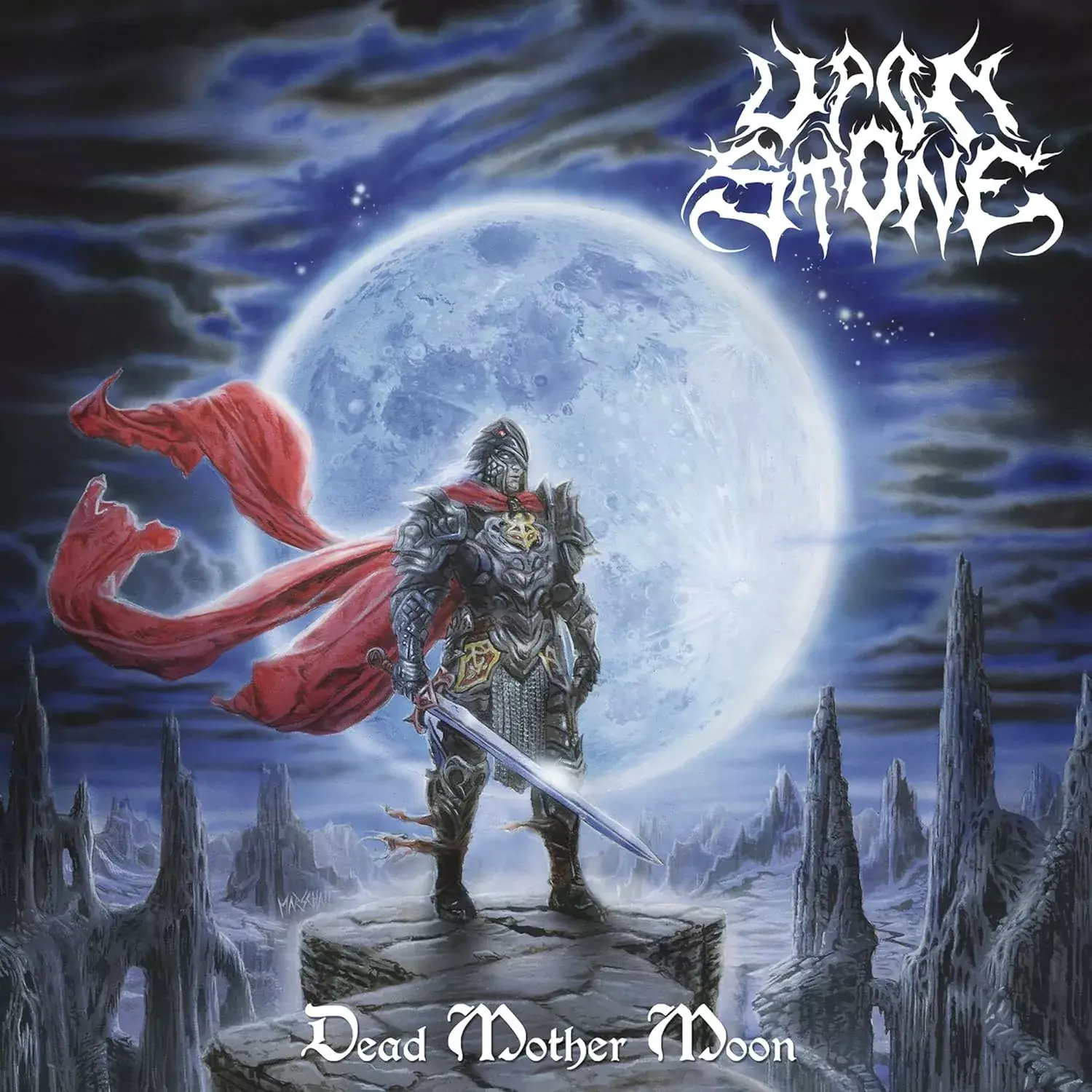 UPON STONE · Dead Mother Moon | BLACK LP (Melodic Death Metal Vinyl) · Picture 1