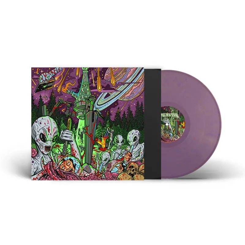BONGINATOR · The Intergalactic Gorebong Of Deathpot | GOLD/PURPLE LP BONGINATOR · The Intergalactic Gorebong Of Deathpot | GOLD/PURPLE LP (Death Metal Vinyl)