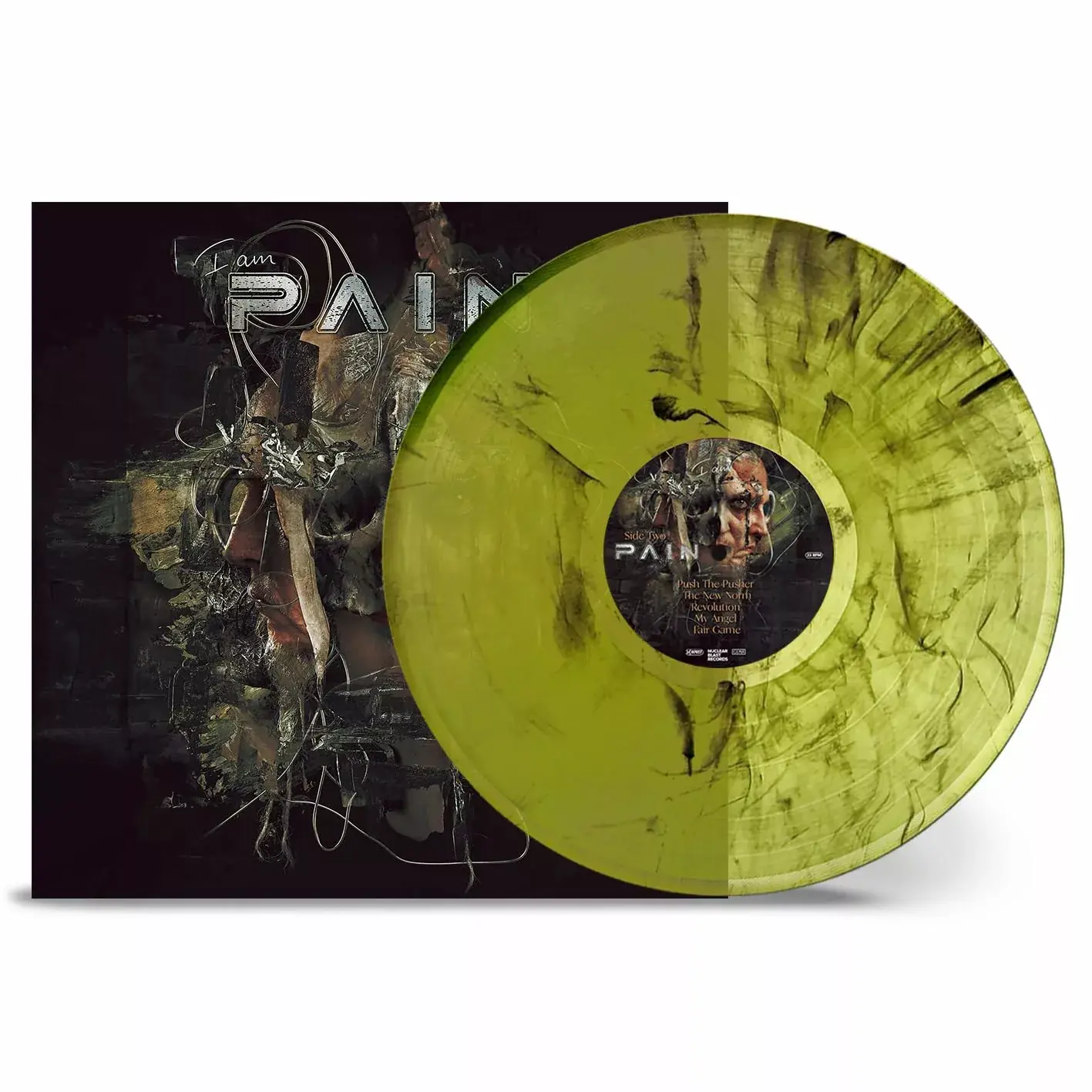 PAIN · I Am | TRANSPARENT GREEN/BLACK MARBLED LP PAIN · I Am | TRANSPARENT GREEN/BLACK MARBLED LP (Alternative Metal Vinyl)