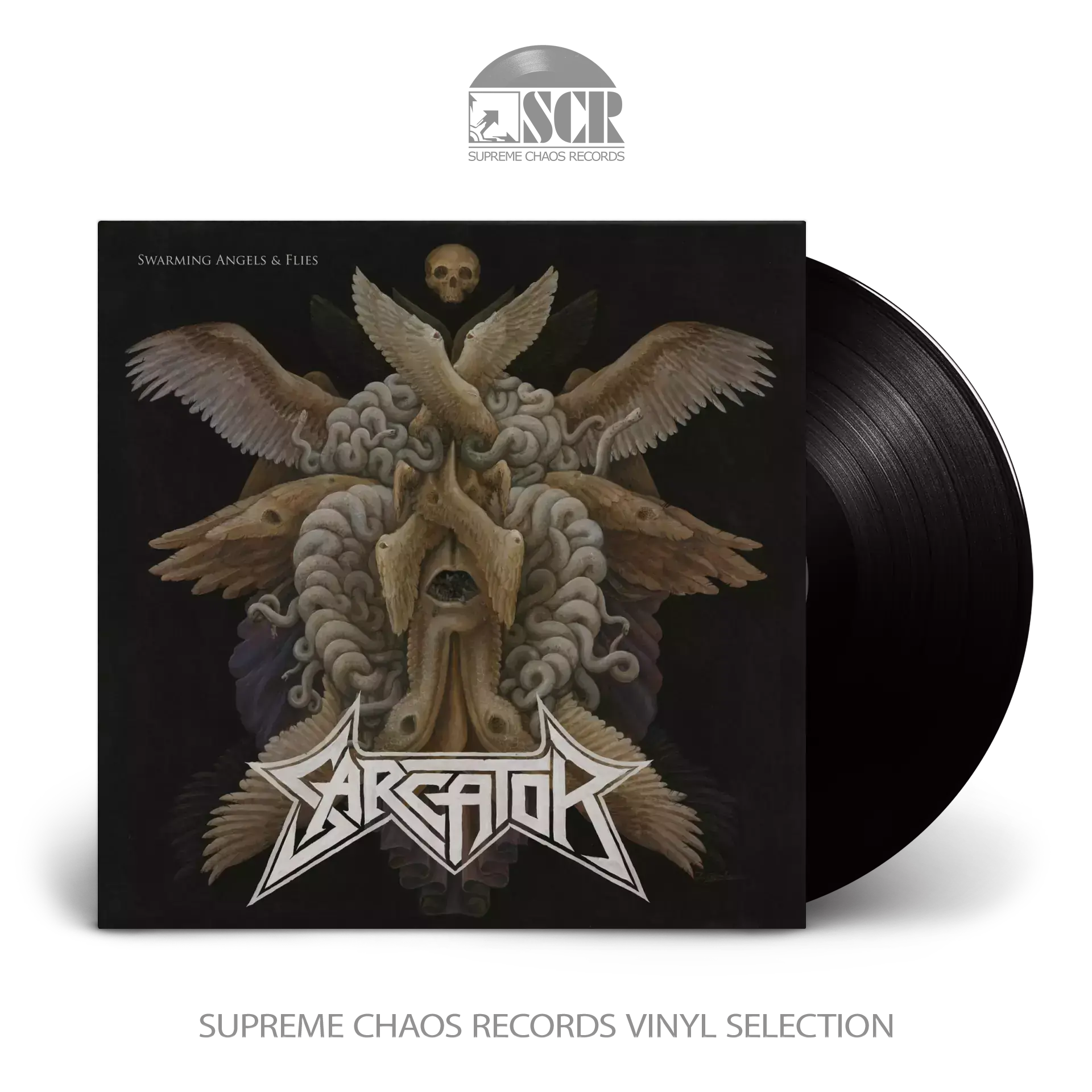 SARCATOR · Swarming Angels & Flies | BLACK LP (Black Metal/Thrash Metal Vinyl)