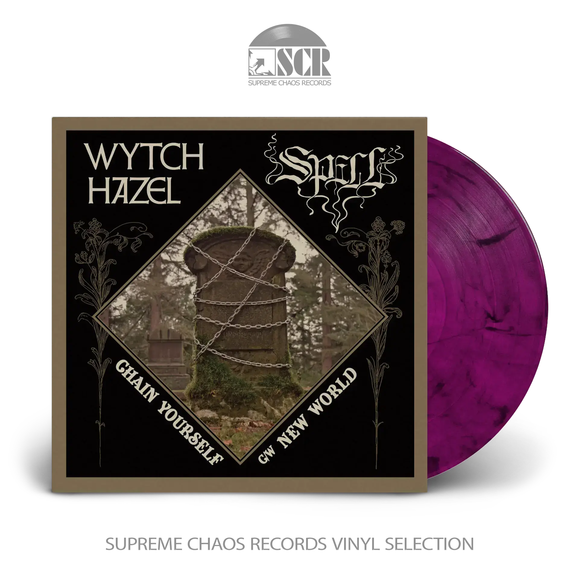 WYTCH HAZEL / SPELL - Chain Yourself / New World · COLORED 7" EP WYTCH HAZEL / SPELL - Chain Yourself / New World · COLORED 7" EP (Heavy Metal Vinyl)