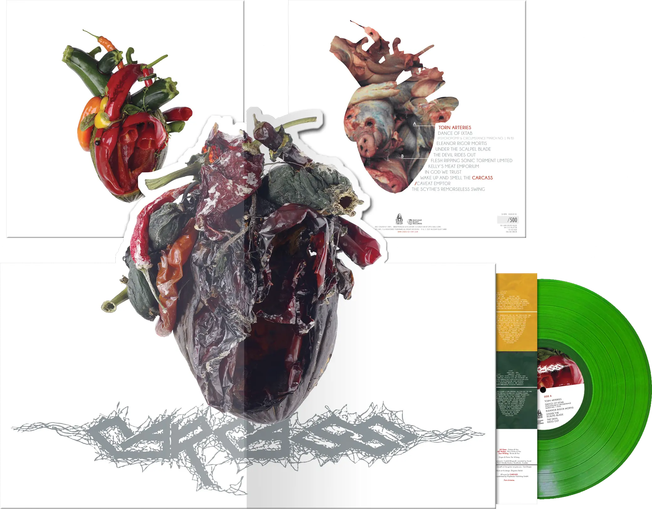 CARCASS - Torn Arteries (Deluxe Pop-Up) · GREEN LP CARCASS - Torn Arteries (Deluxe Pop-Up) · GREEN LP (Death Metal Vinyl)