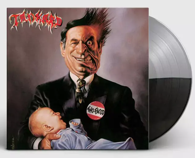 TANKARD - Two-Faced (Remastered) · SILVER/BLACK LP
