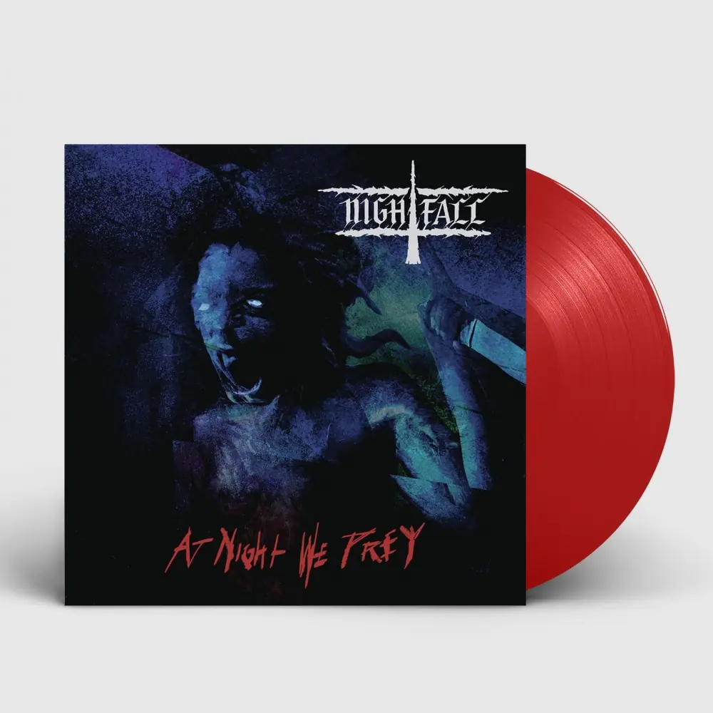 NIGHTFALL · At Night We Prey | RED LP NIGHTFALL · At Night We Prey | RED LP (Death Metal Vinyl)