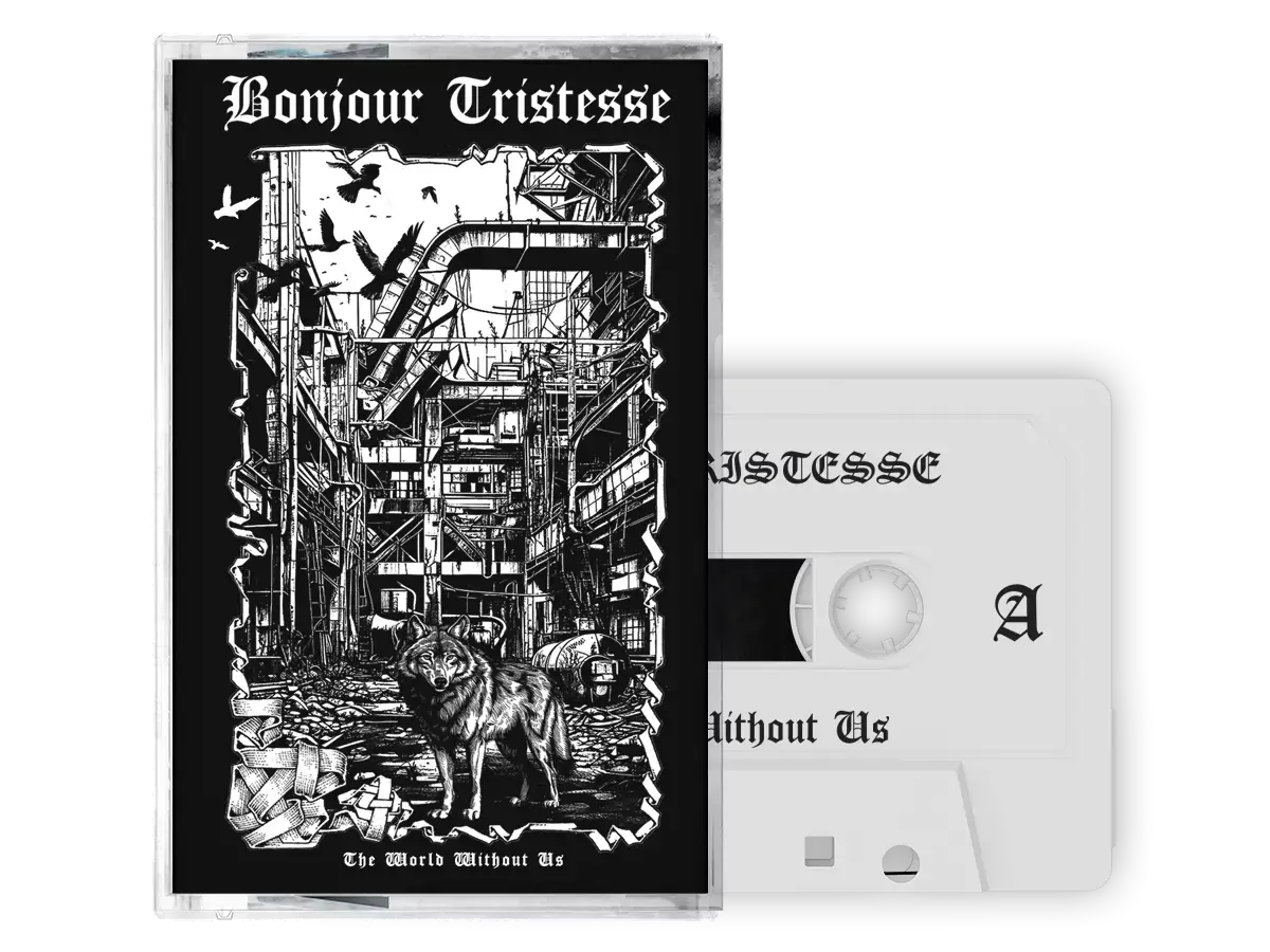 BONJOUR TRISTESSE - The World Without Us / Against Leviathan · WOODEN WHITE TAPE BOX SET · Picture 1 BONJOUR TRISTESSE - The World Without Us / Against Leviathan · WOODEN WHITE TAPE BOX SET (Black Metal Tapes) · Picture 1