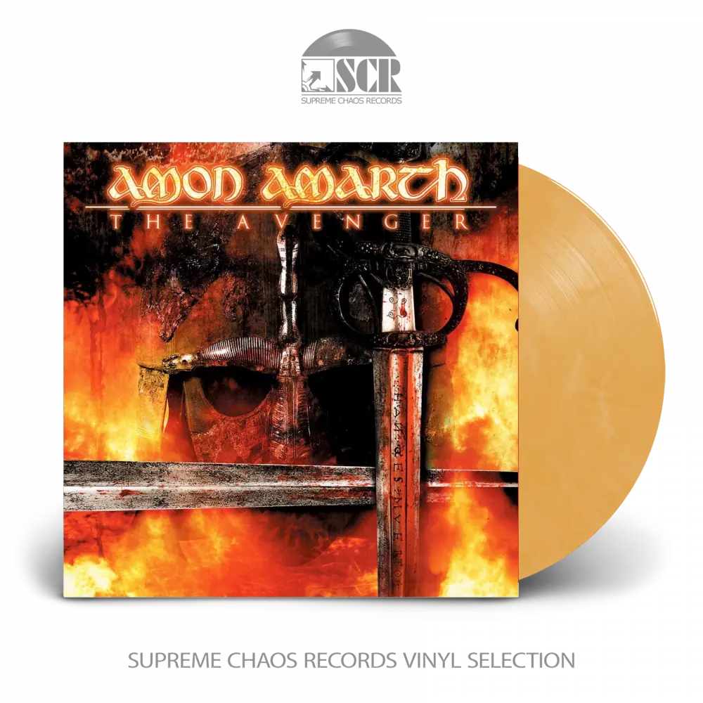 AMON AMARTH - The Avenger · PASTEL ORANGE MARBLED LP