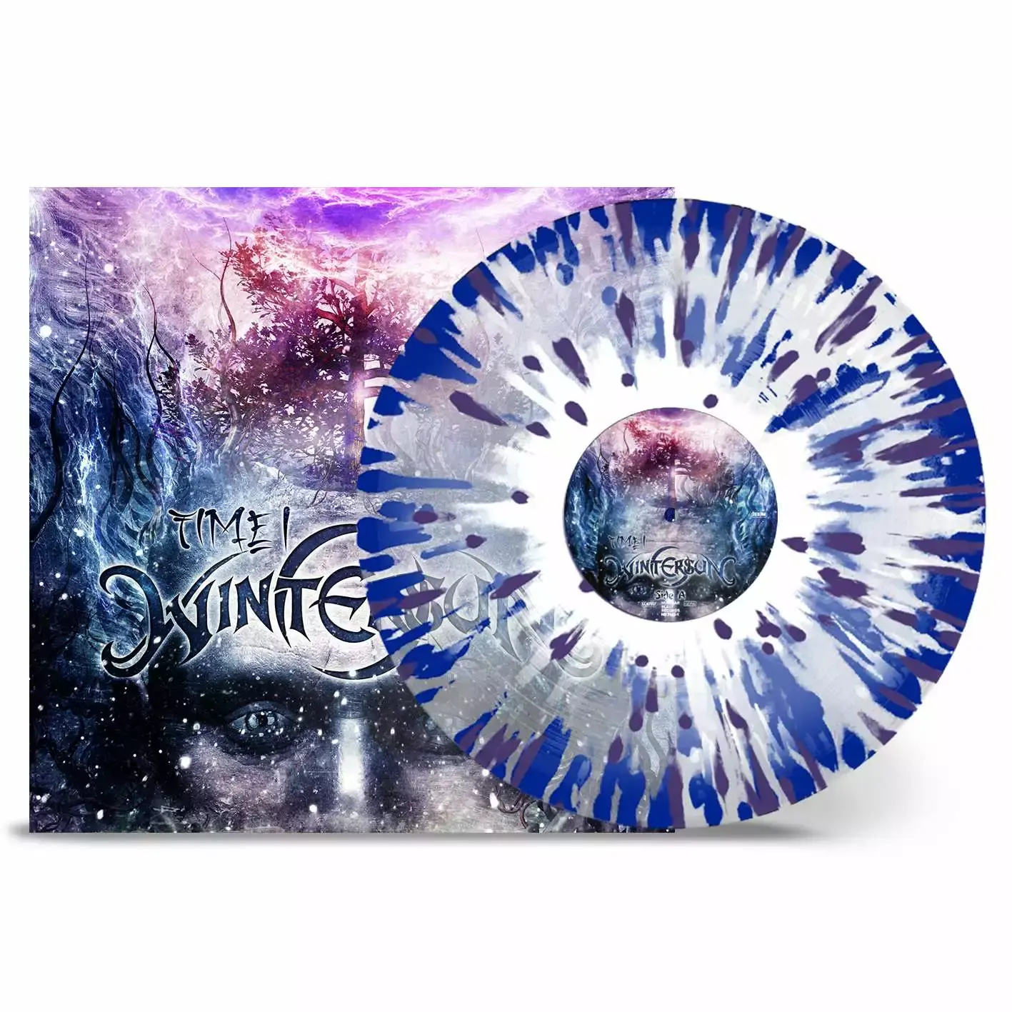 WINTERSUN · Time I | CLEAR BLUE/WHITE/PURPLE SPLATTER LP (Melodic Death Metal Vinyl)