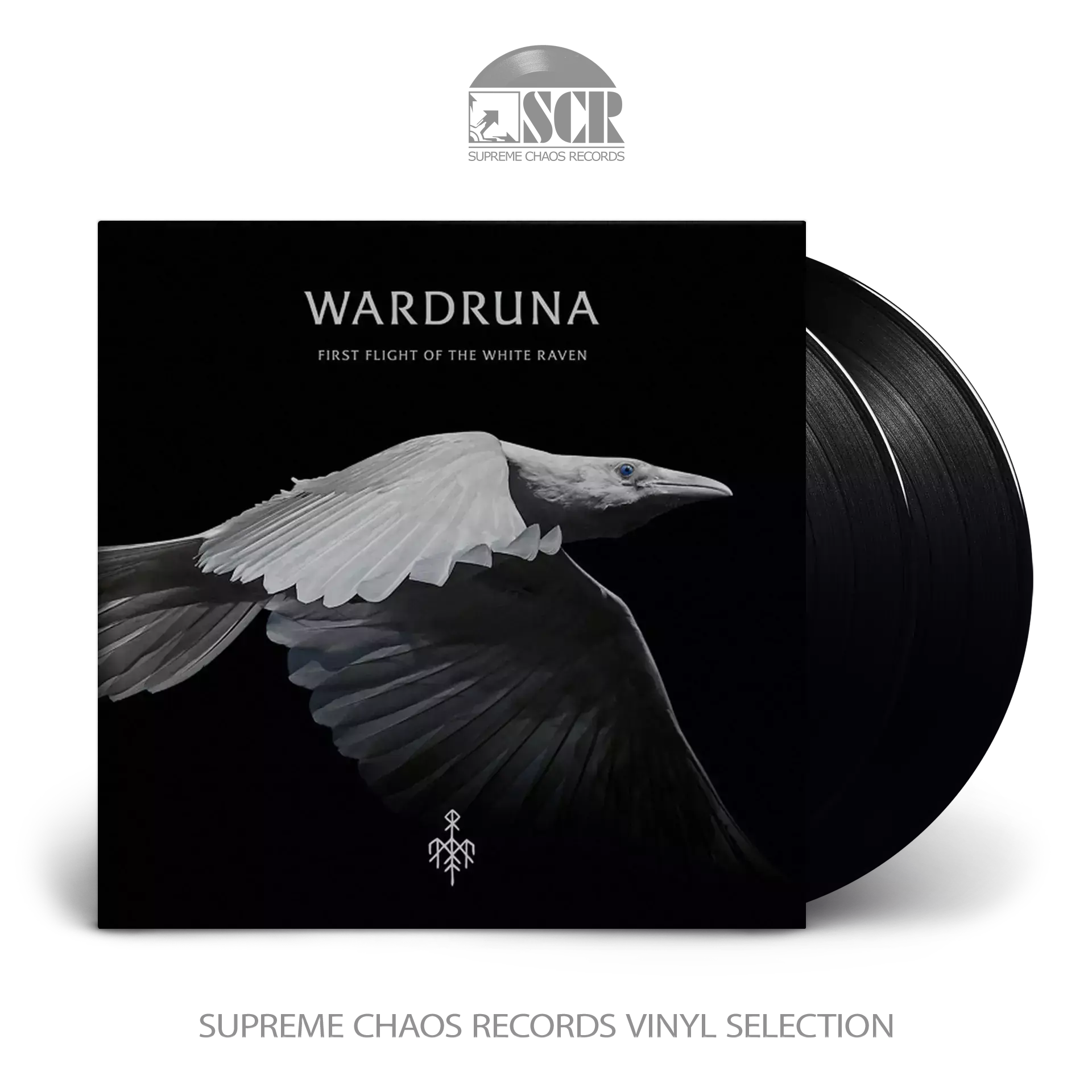 WARDRUNA · Kvitravn - First Flight of the White Raven | BLACK 2LP WARDRUNA · Kvitravn - First Flight of the White Raven | BLACK 2LP (Nordic Folk Vinyl)