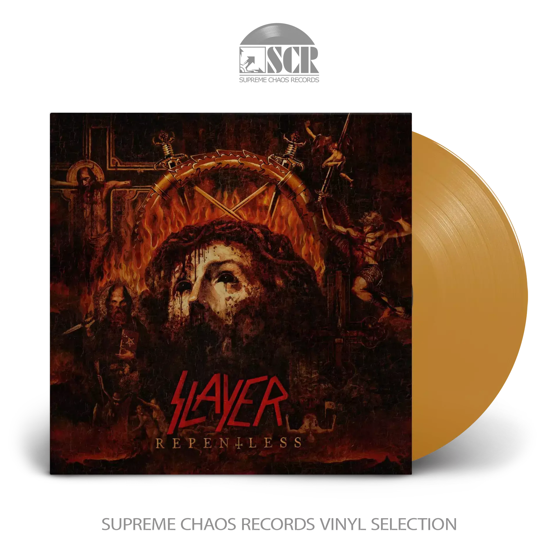 SLAYER · Repentless | TRANSPARENT YELLOW LP SLAYER · Repentless | TRANSPARENT YELLOW LP (Heavy Metal Vinyl)