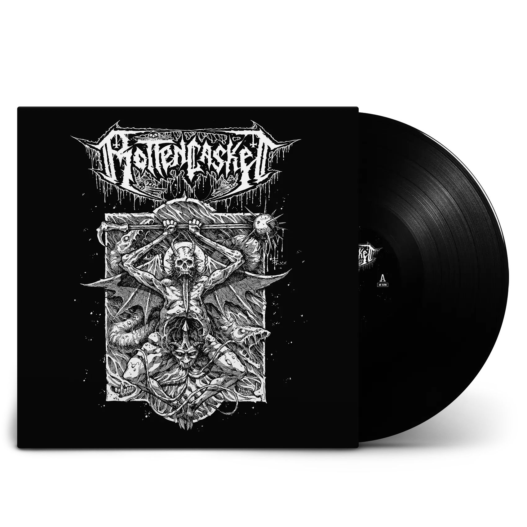 ROTTEN CASKET · First Nail in the Casket (Re-Release) | BLACK LP ROTTEN CASKET · First Nail in the Casket (Re-Release) | BLACK LP (Death Metal Vinyl)