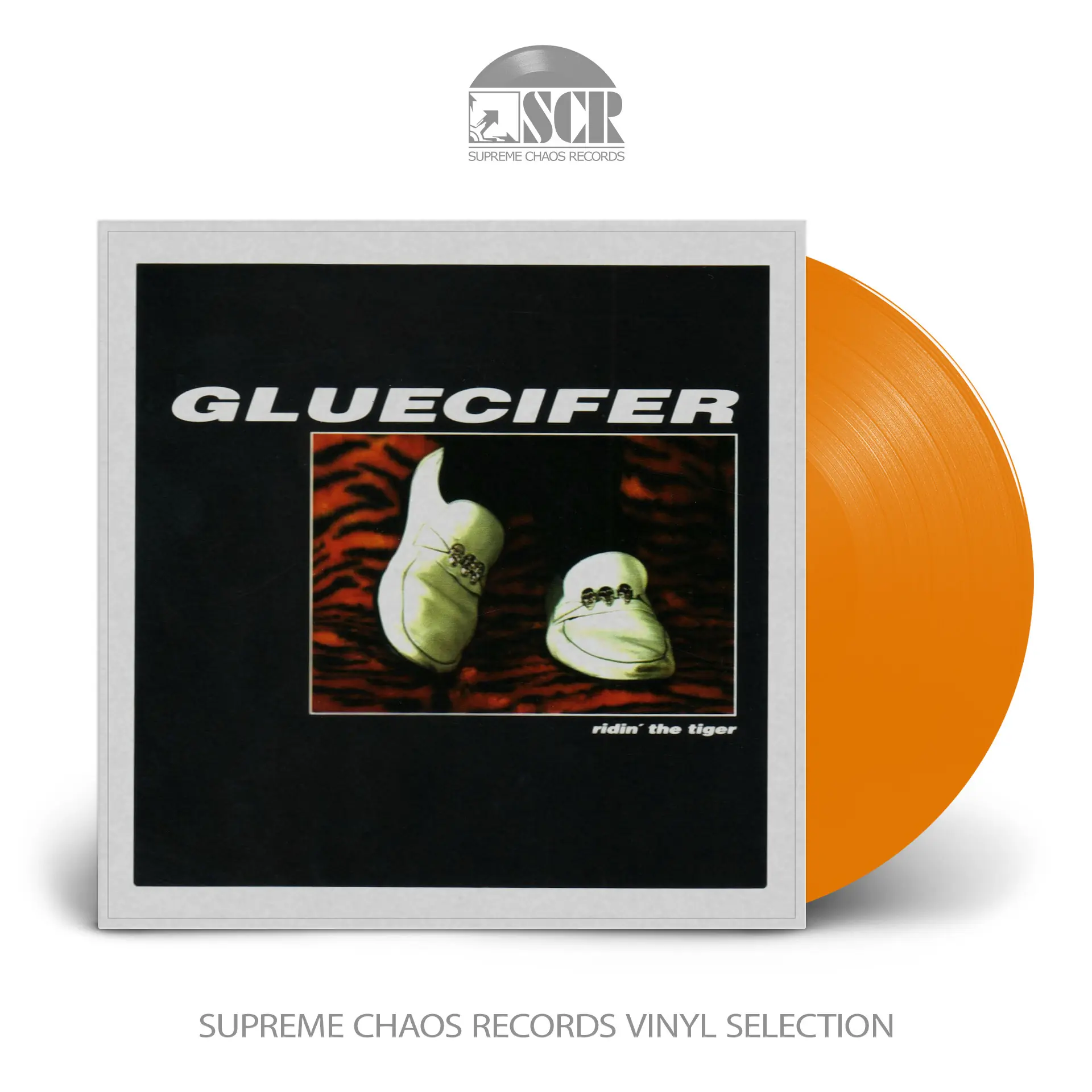 GLUECIFER - Ridin' The Tiger · SOLID ORANGE LP GLUECIFER - Ridin' The Tiger · SOLID ORANGE LP (Hard Rock Vinyl)
