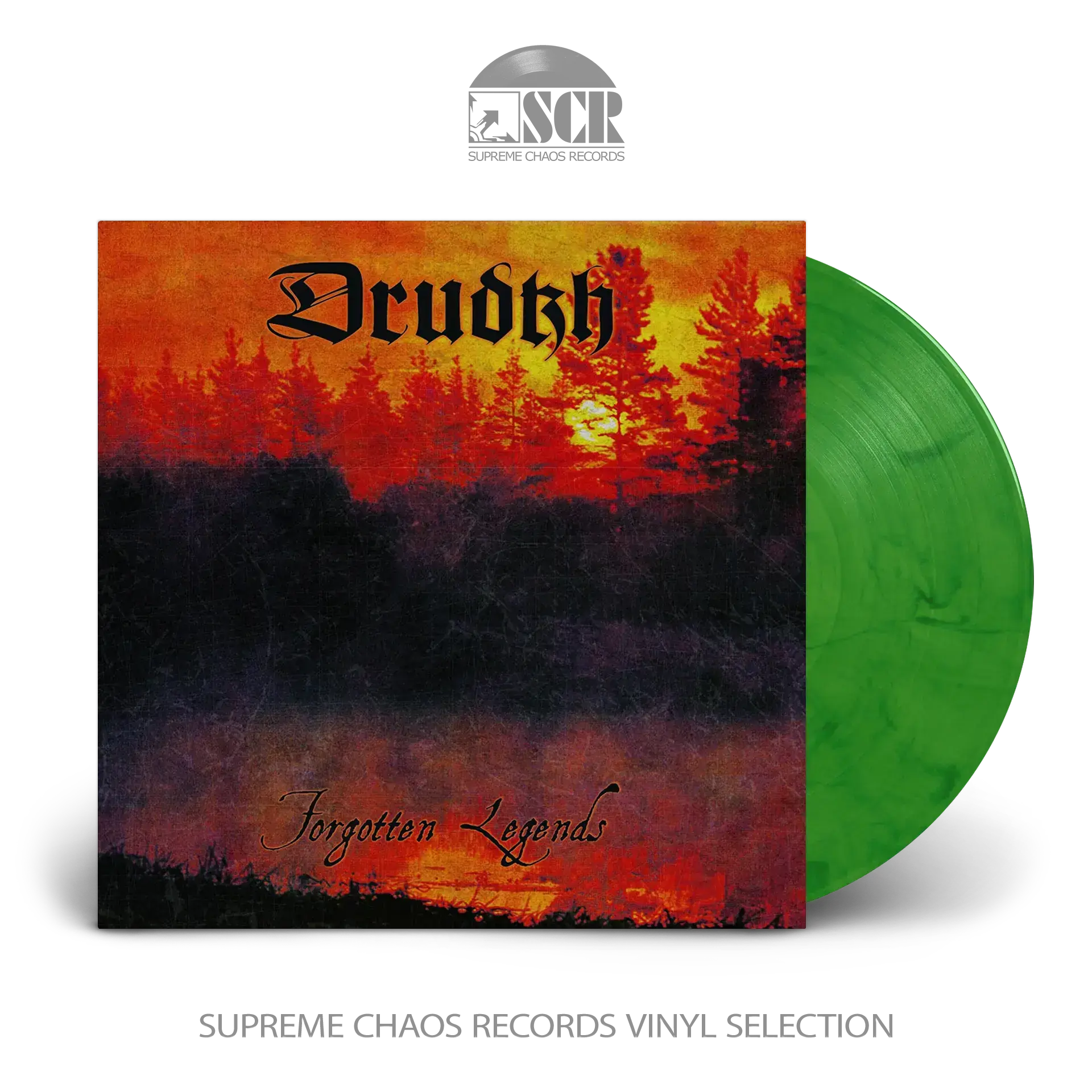 DRUDKH · Forgotten Legends | GREEN/BLACK LP DRUDKH · Forgotten Legends | GREEN/BLACK LP (Pagan Black Metal Vinyl)