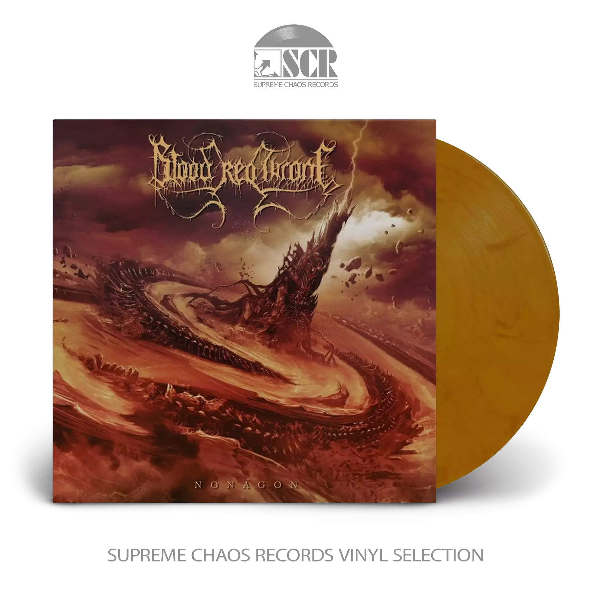 BLOOD RED THRONE - Nonagon [BROWN/BLACK MARBLED LP]