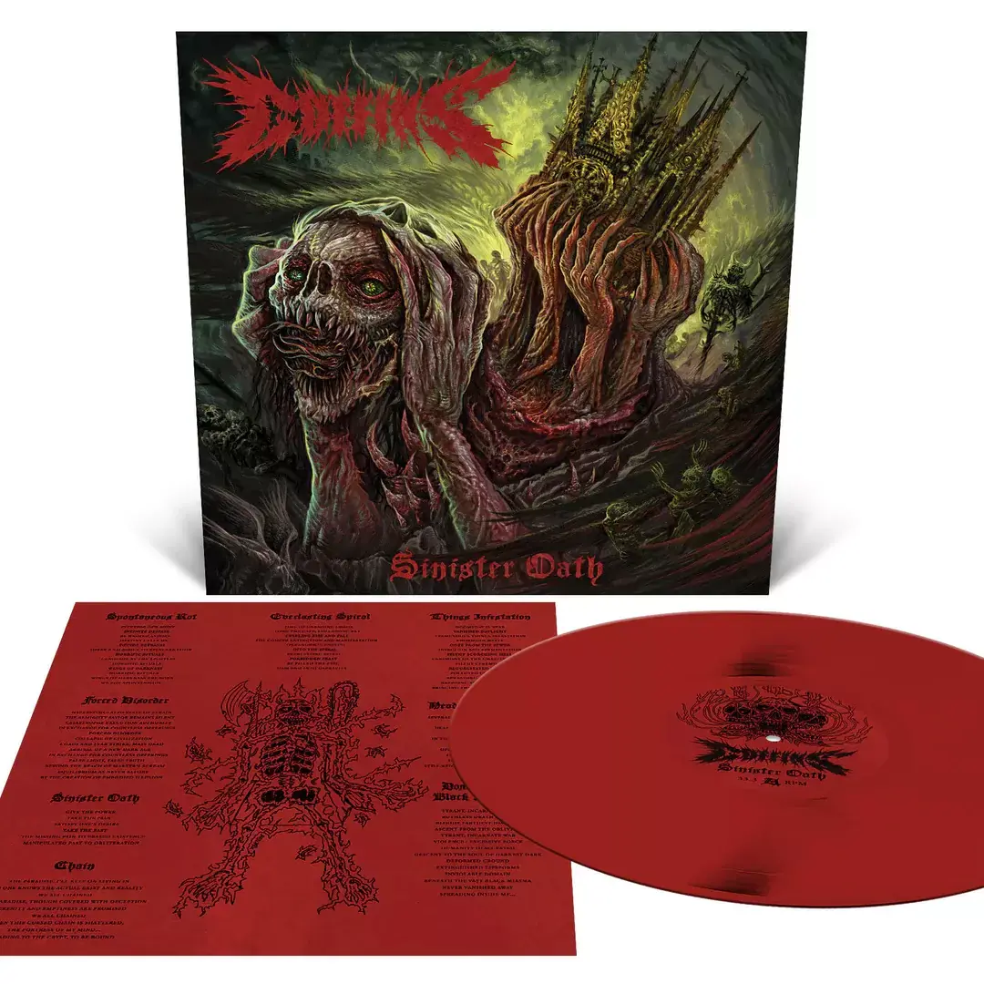 COFFINS - Sinister Oath · OXBLOOD RED LP