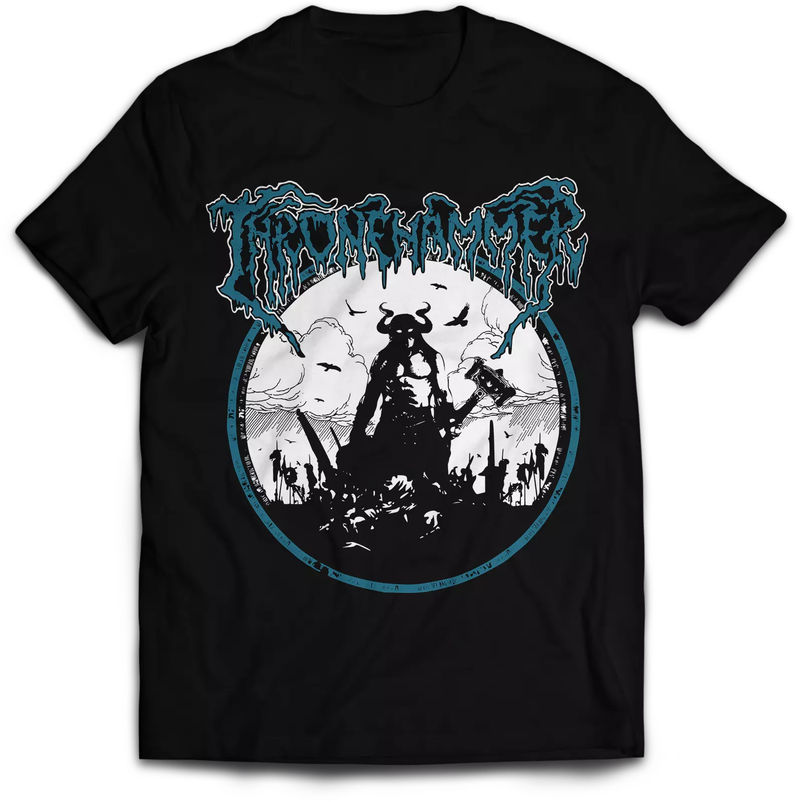 THRONEHAMMER - Usurper Barbarian · T-SHIRT THRONEHAMMER - Usurper Barbarian · T-SHIRT (Doom Metal/Epic Metal/Death Metal Clothes)
