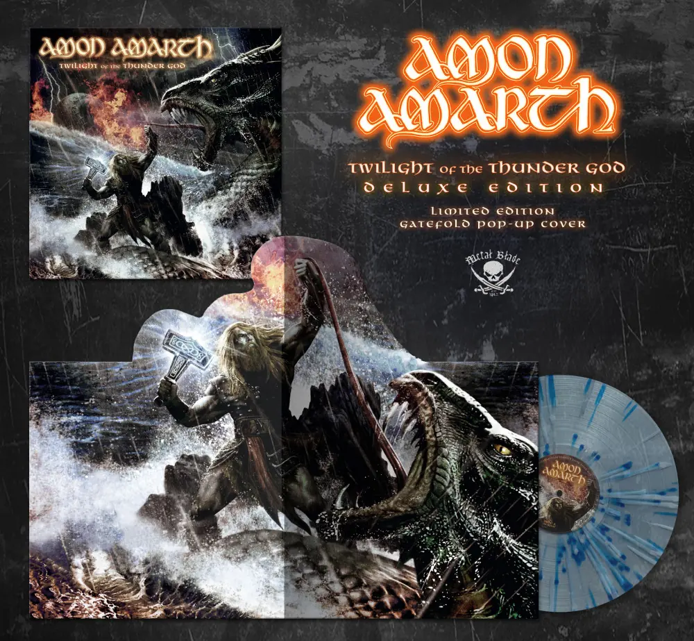 AMON AMARTH - Twilight Of The Thunder God · CLEAR//WHITE/BLUE POPUP LP
