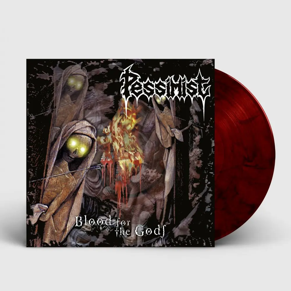 PESSIMIST - Blood For The Gods · RED/BLACK LP (Death Metal Vinyl)