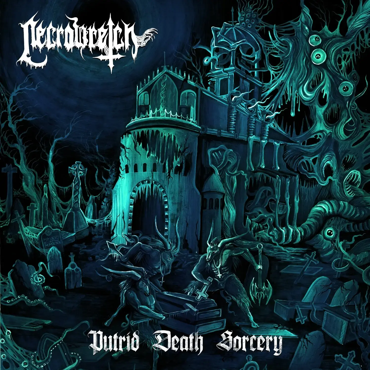 NECROWRETCH · Putrid Death Sorcery | SEA BLUE LP (Death Metal Vinyl) · Picture 1