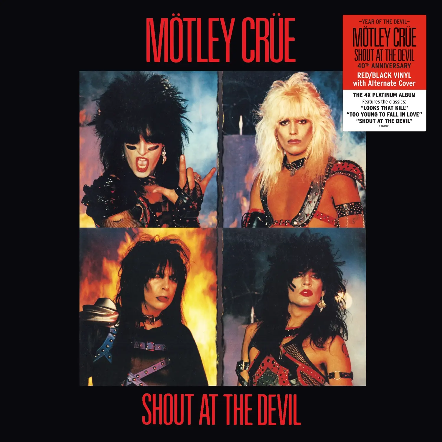 MÖTLEY CRÜE - Shout At The Devil · BLACK/RUBY LP (Hard Rock Vinyl) · Bild 1
