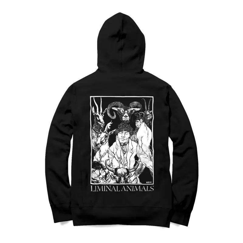 ULVER - Liminal Animals Zipper Black · ZIP HOODIE · Picture 1 ULVER - Liminal Animals Zipper Black · ZIP HOODIE (Ambient Clothes) · Picture 1